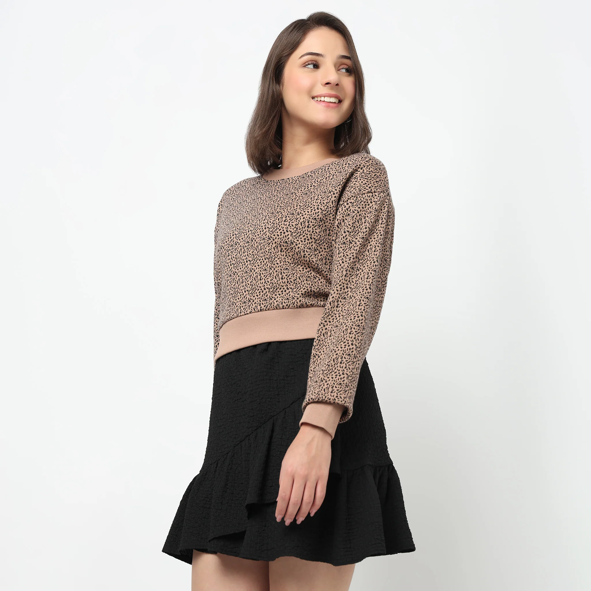 Oversize Cotton Cropped T-Shirt - Image 5