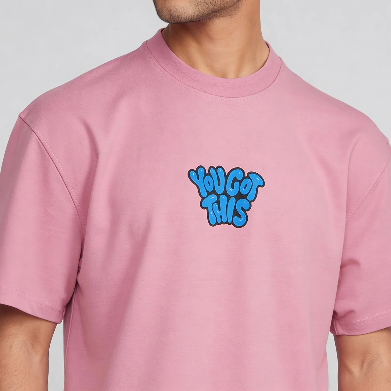Oversize Cotton Graphic Slogan T-Shirt - Image 4