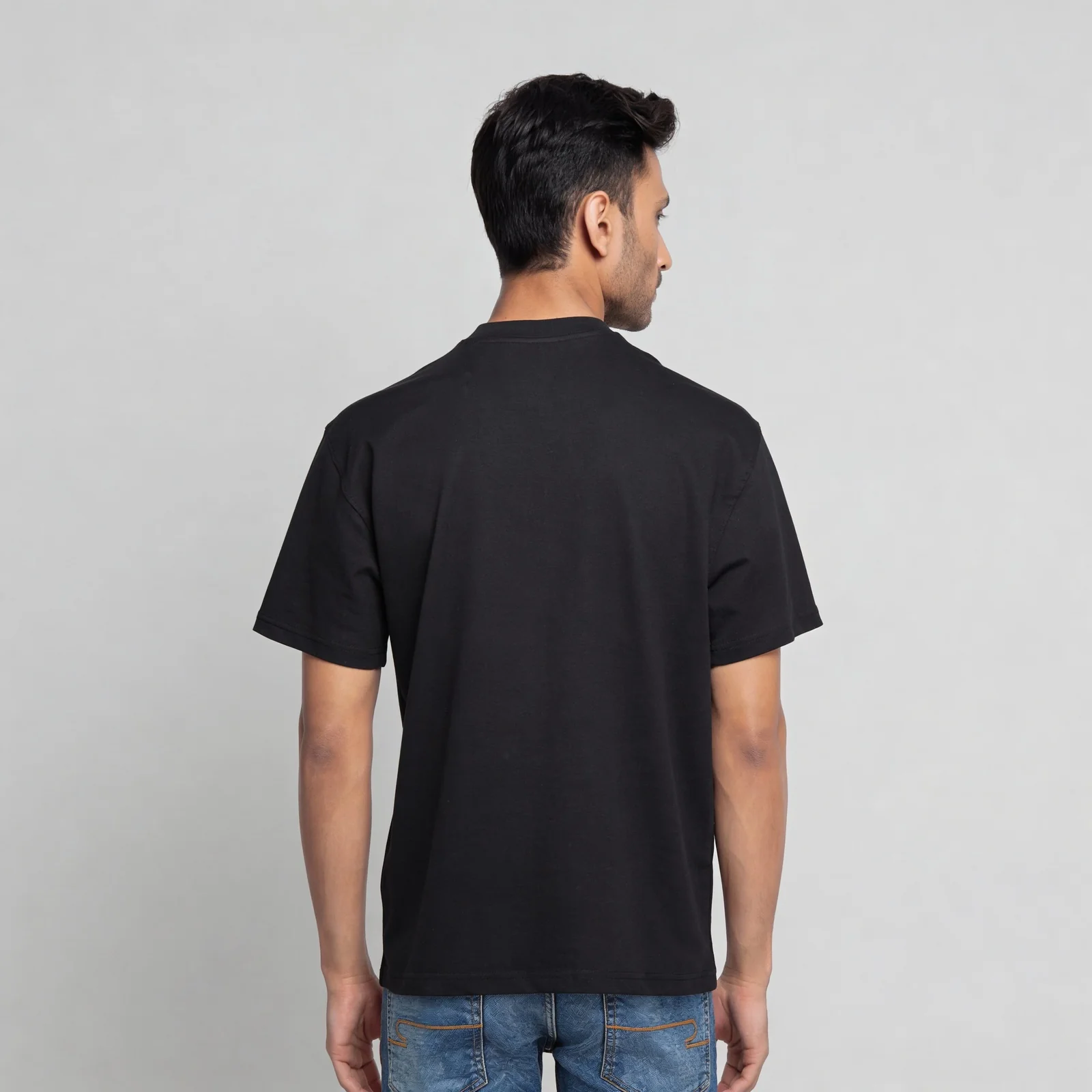 Oversize Cotton Graphic Slogan T-Shirt - Image 3