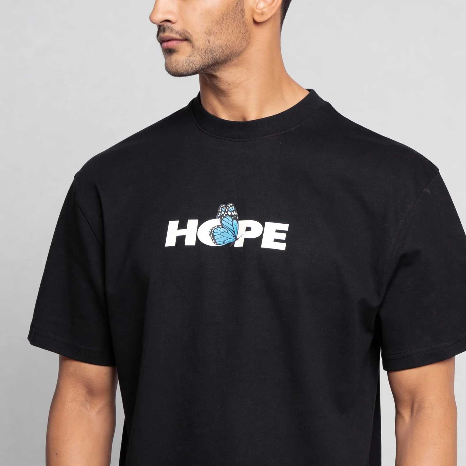 Oversize Cotton Graphic Slogan T-Shirt - Image 4