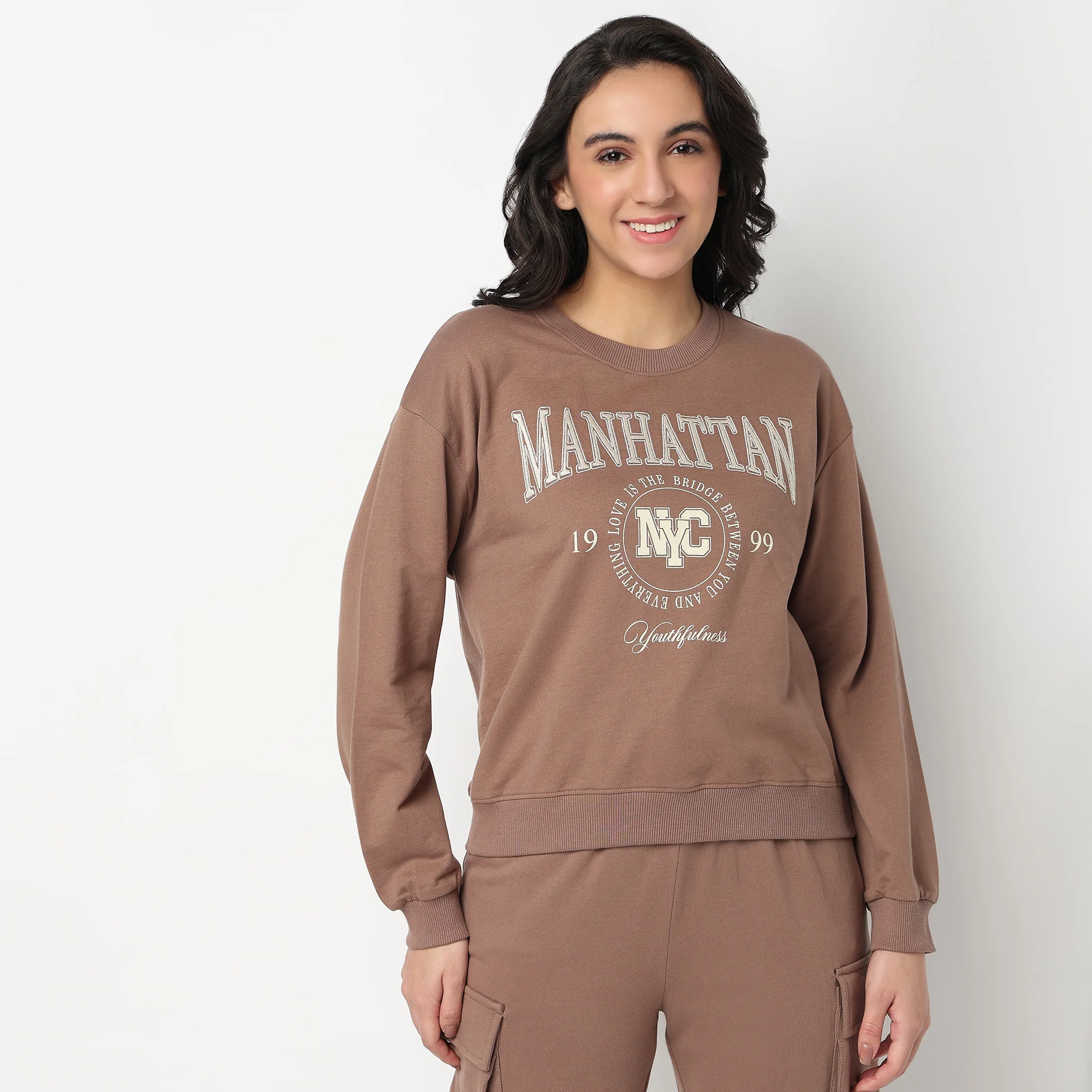 Oversize Cotton Graphic Sweat Tee - Image 2