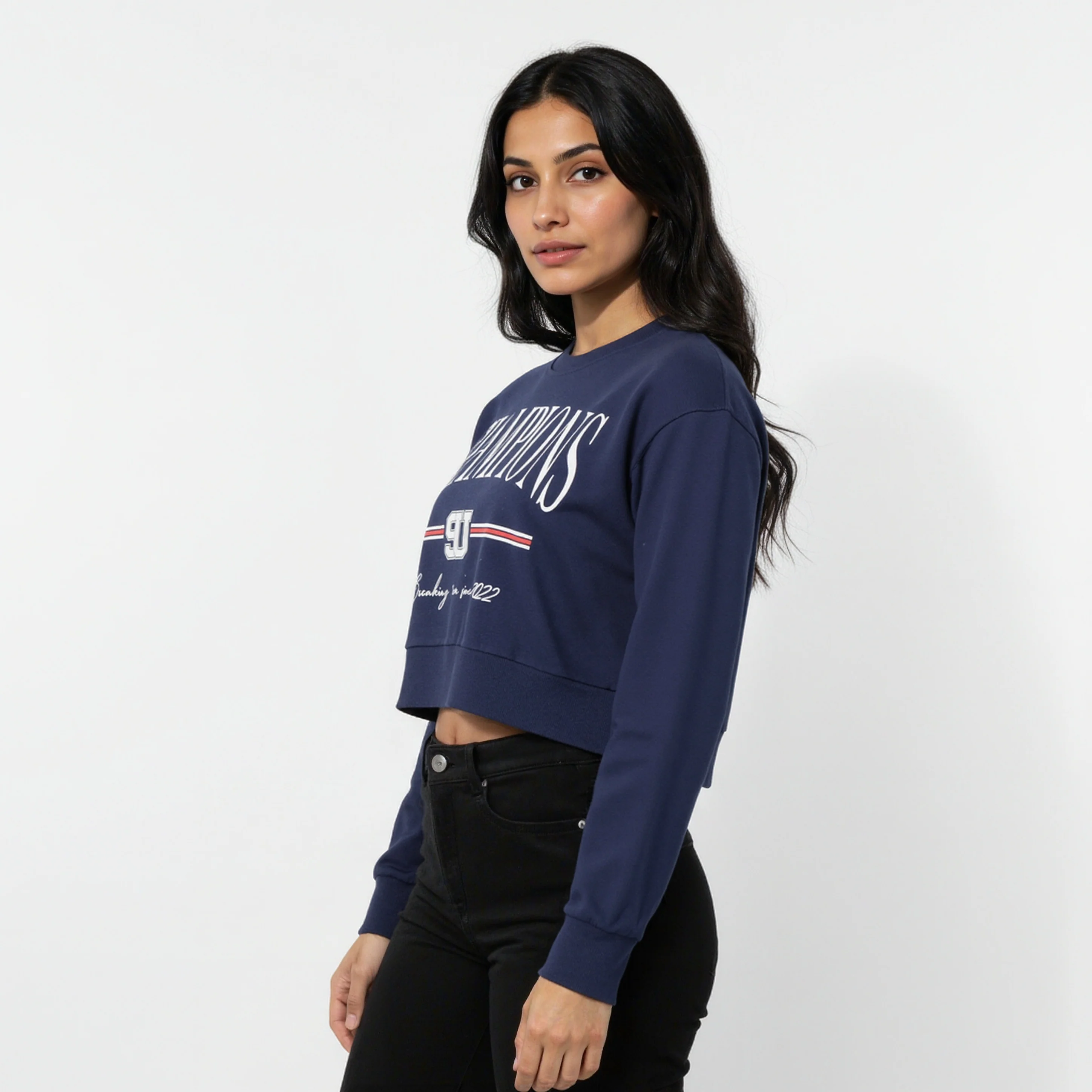 Oversize Cotton Graphic Sweat Tee - Image 5
