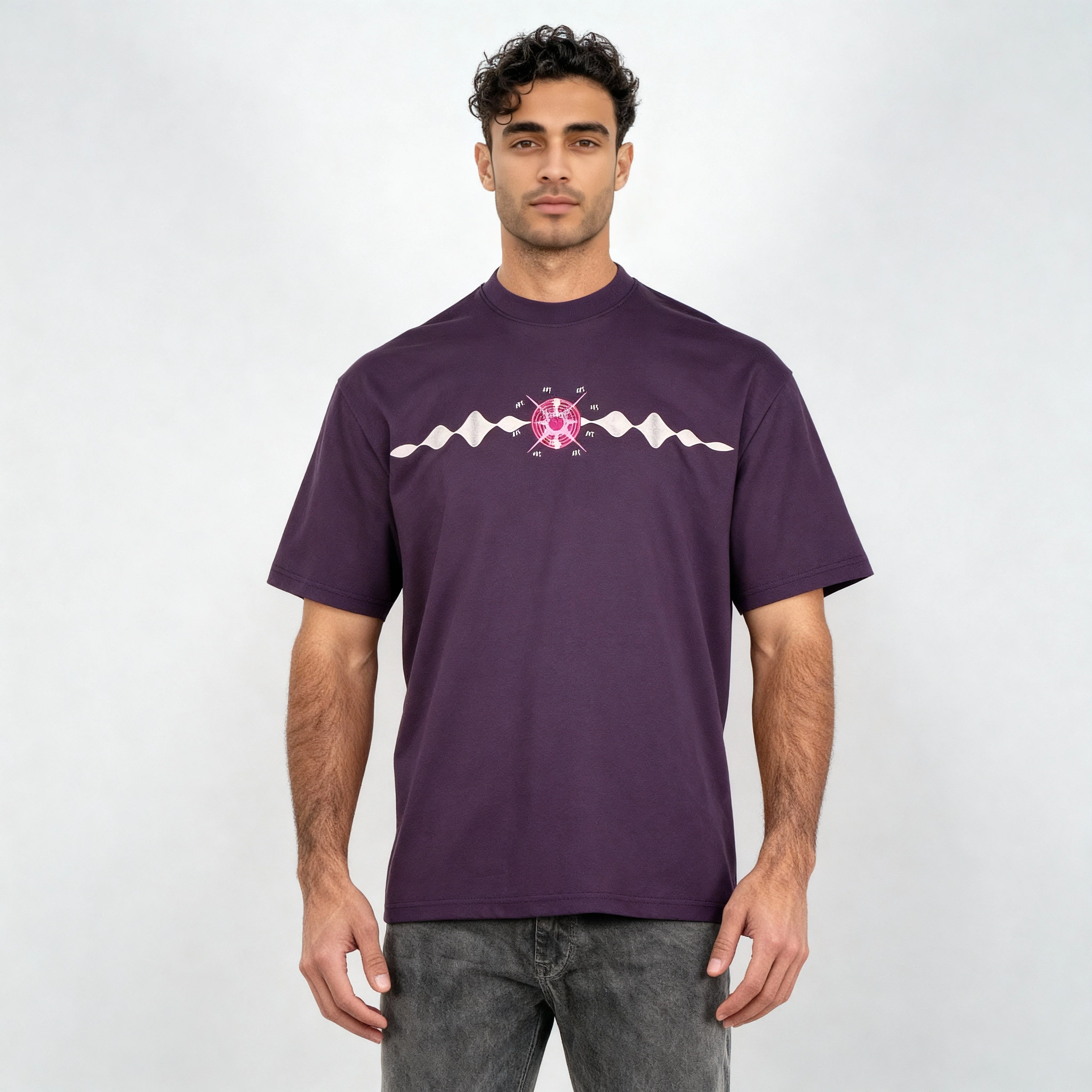 Oversize Cotton Karaoke Graphic T-Shirt - Image 2