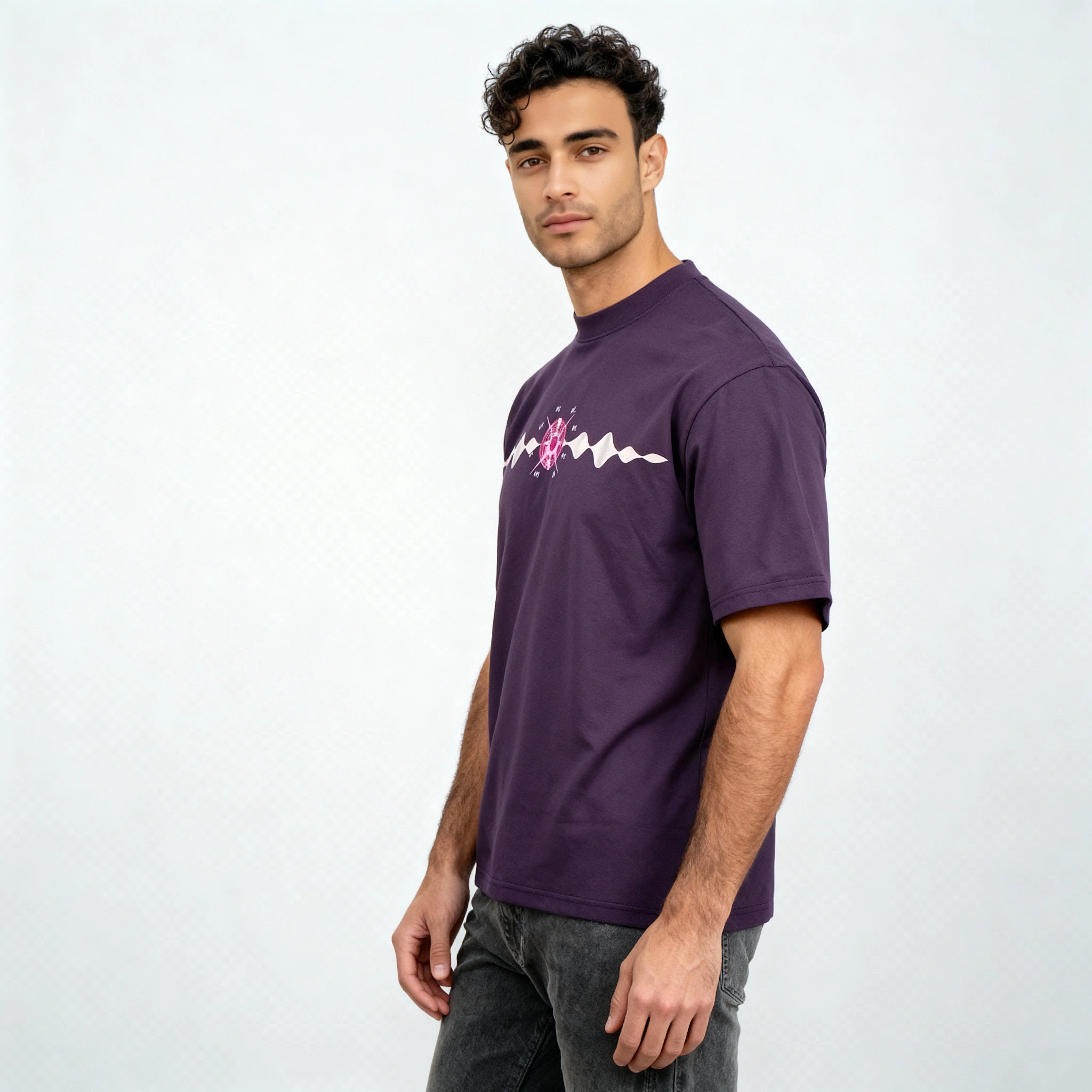Oversize Cotton Karaoke Graphic T-Shirt - Image 5