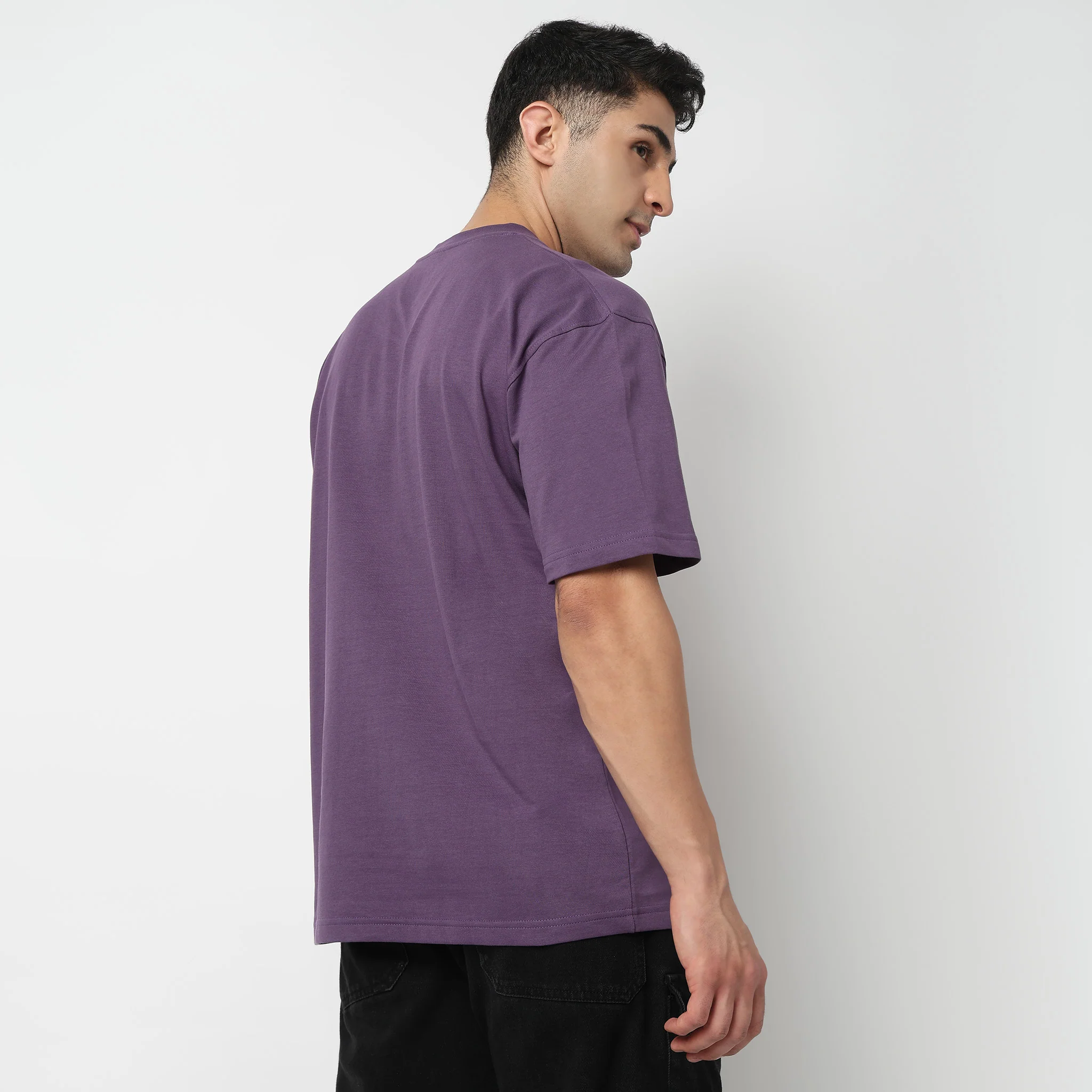 Oversize Cotton Slogan T-Shirt - Image 3