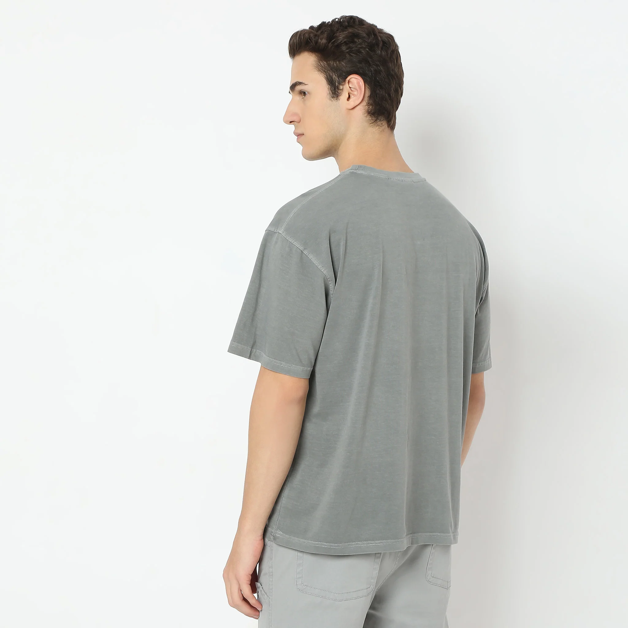 Oversize Graphic Crew Neck Union T-Shirt - Image 3