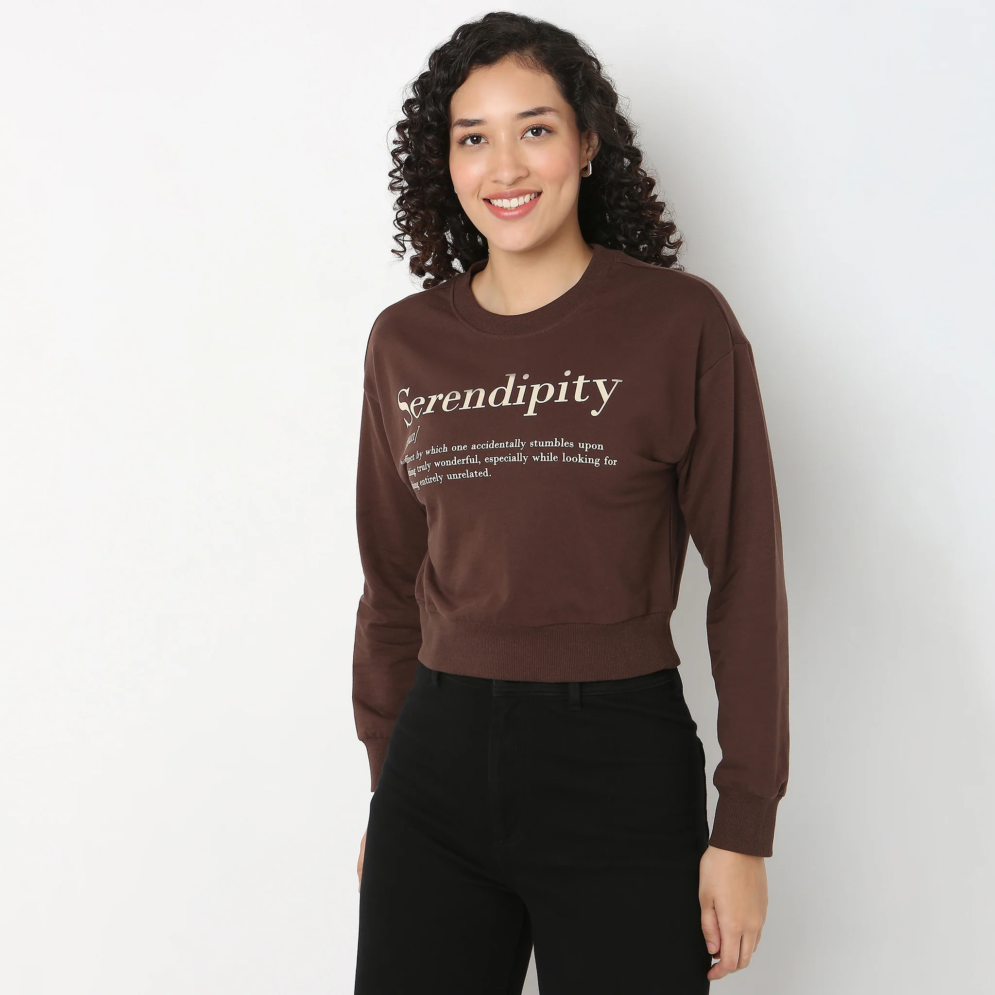 Graphic Oversize Crop Sweat Tee - Image 2
