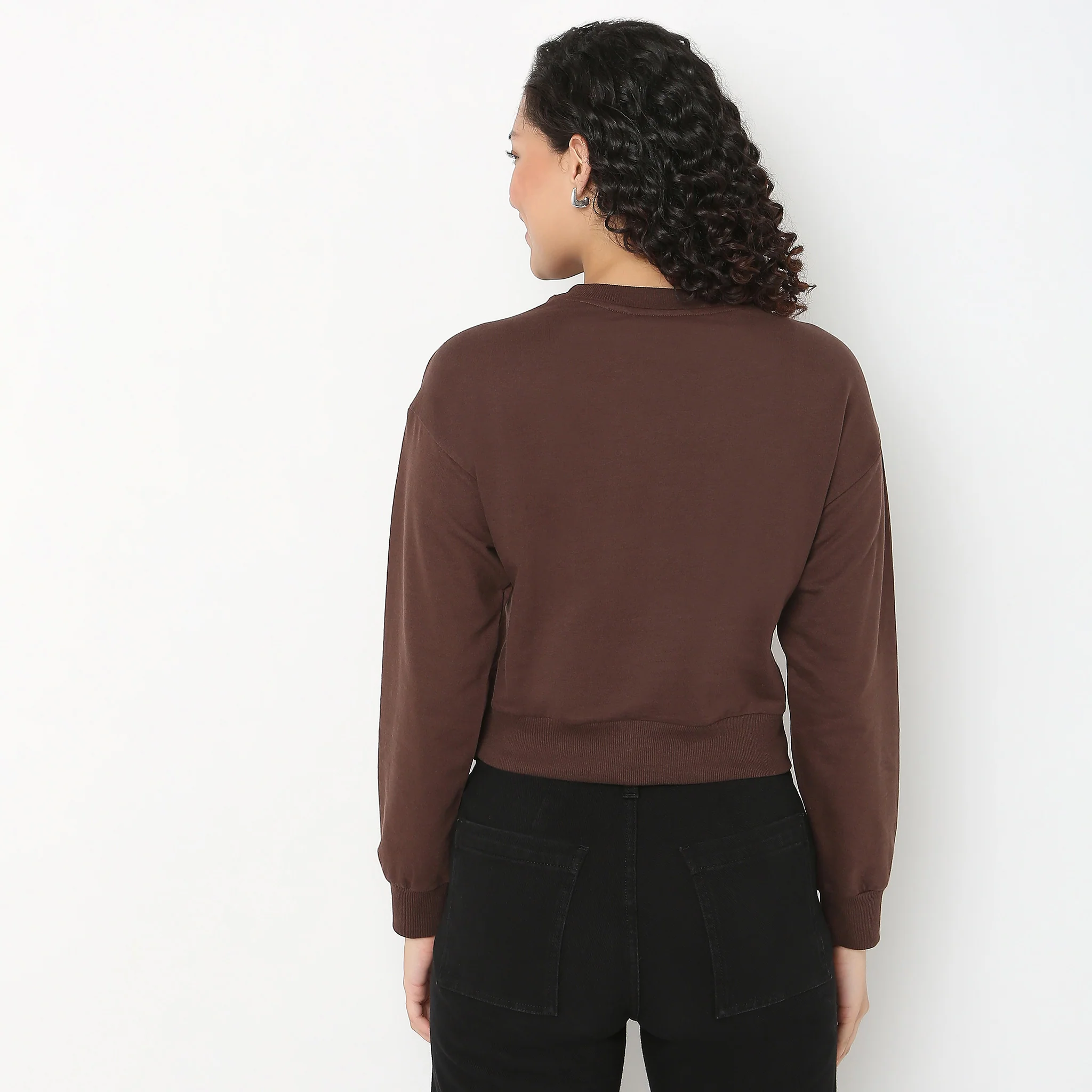 Graphic Oversize Crop Sweat Tee - Image 3