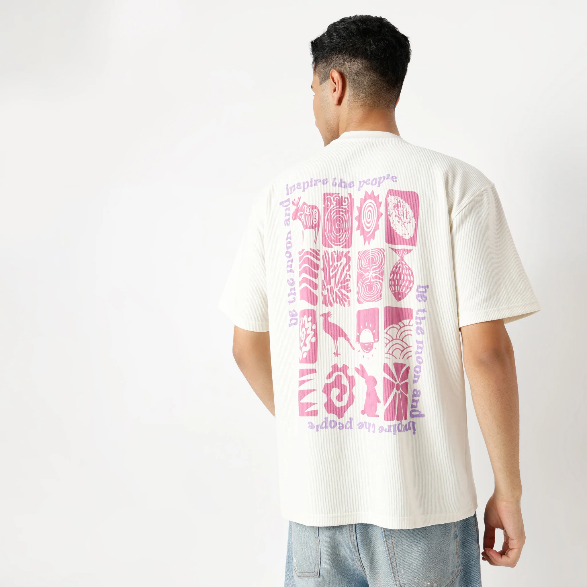 Oversize Graphic Crew Neck Karaoke T-Shirt - Image 3