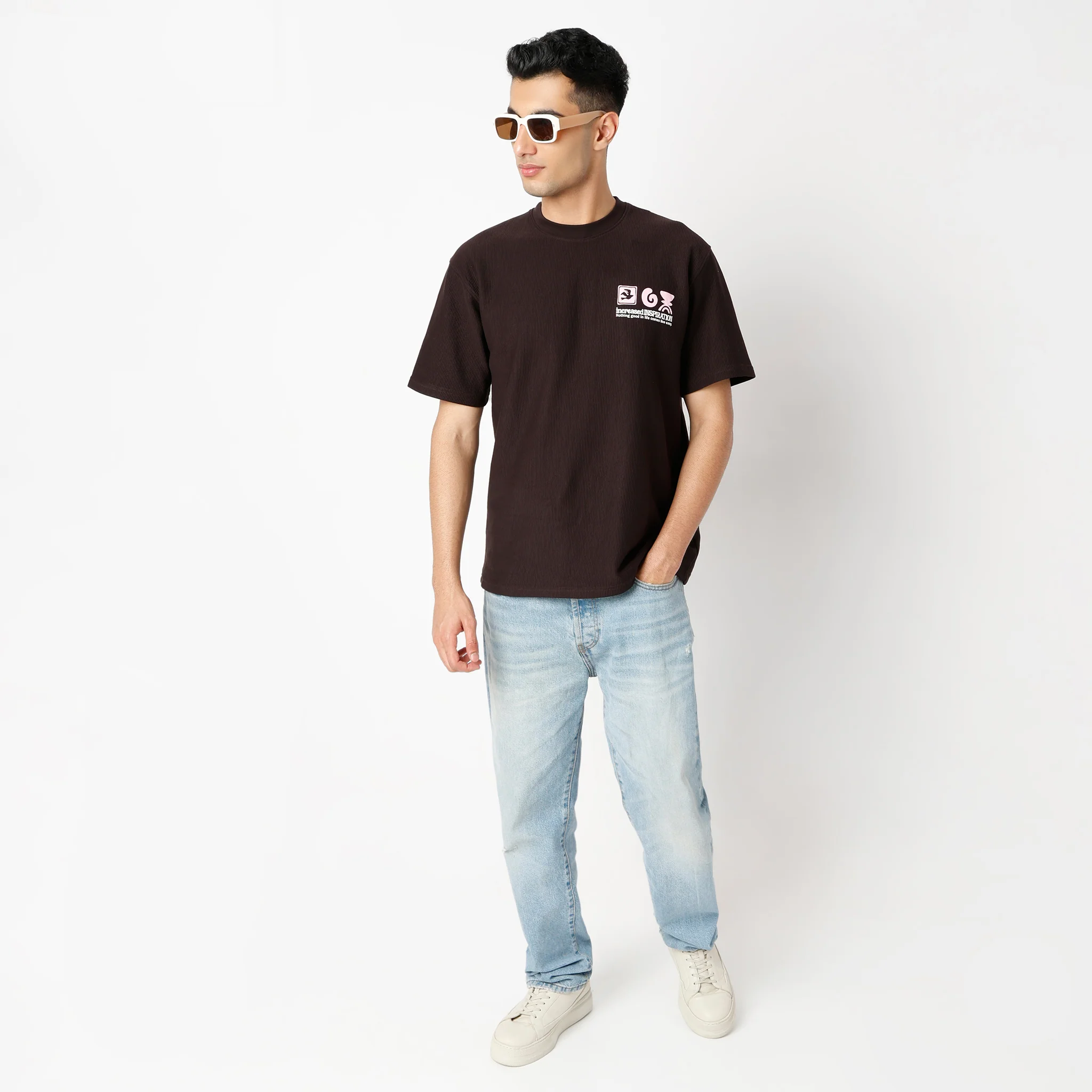 Oversize Graphic Crew Neck Karaoke T-Shirt