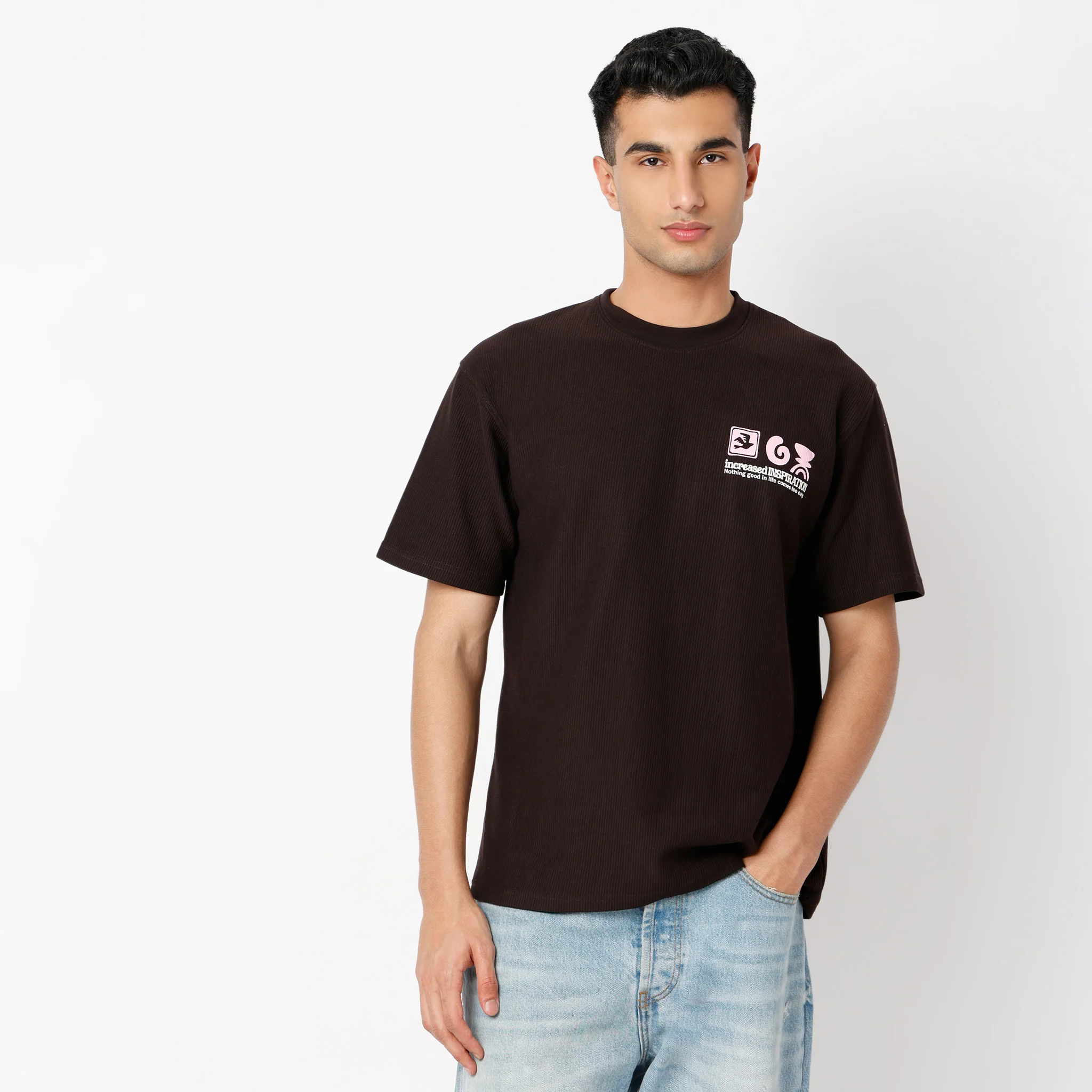 Oversize Graphic Crew Neck Karaoke T-Shirt - Image 2