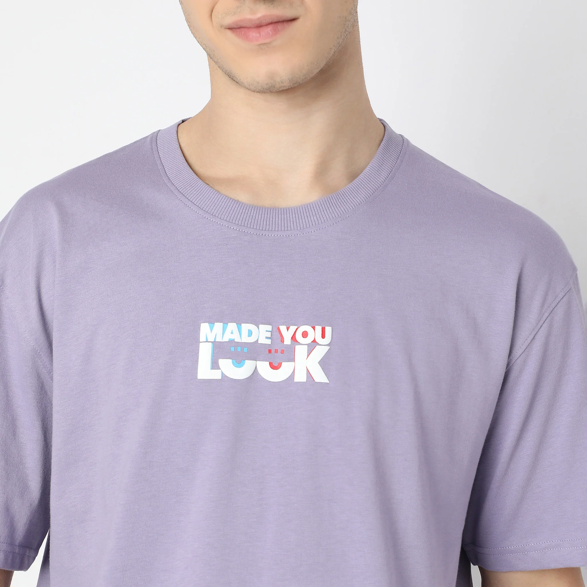Graphic Oversize Crew Neck Slogan T-Shirt - Image 5
