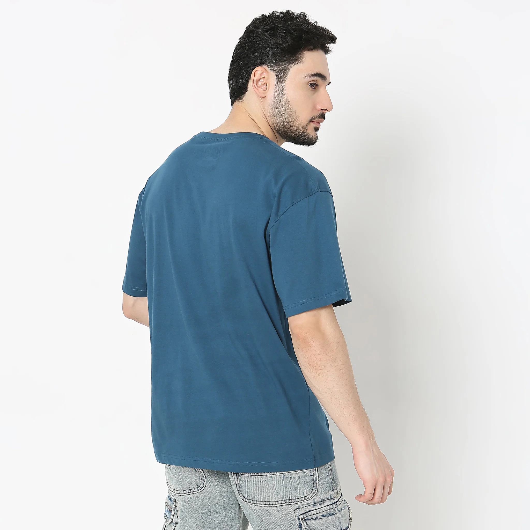 Graphic Tees - Cotton Jersey Oversized Fit T-Shirt - Image 3