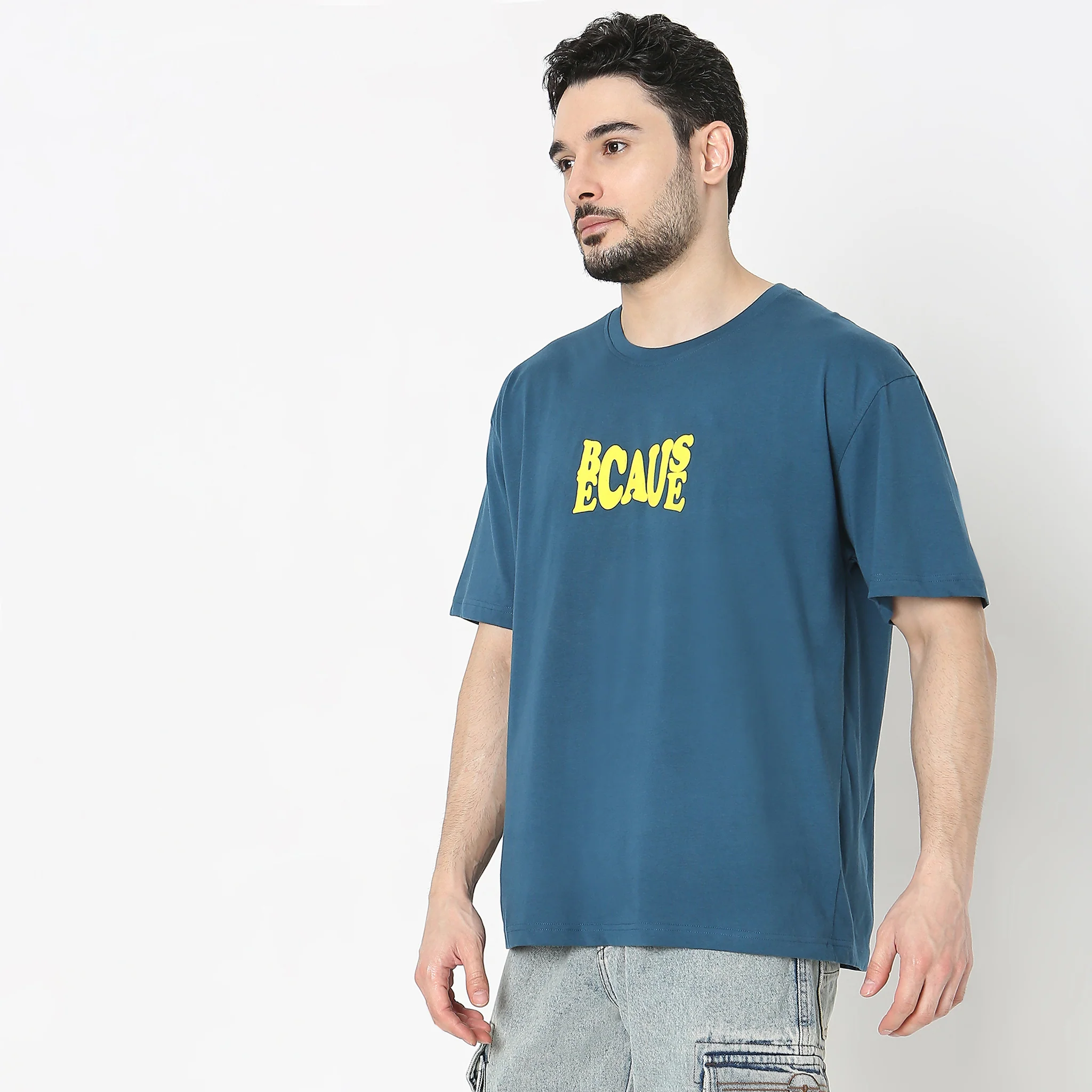Graphic Tees - Cotton Jersey Oversized Fit T-Shirt - Image 5