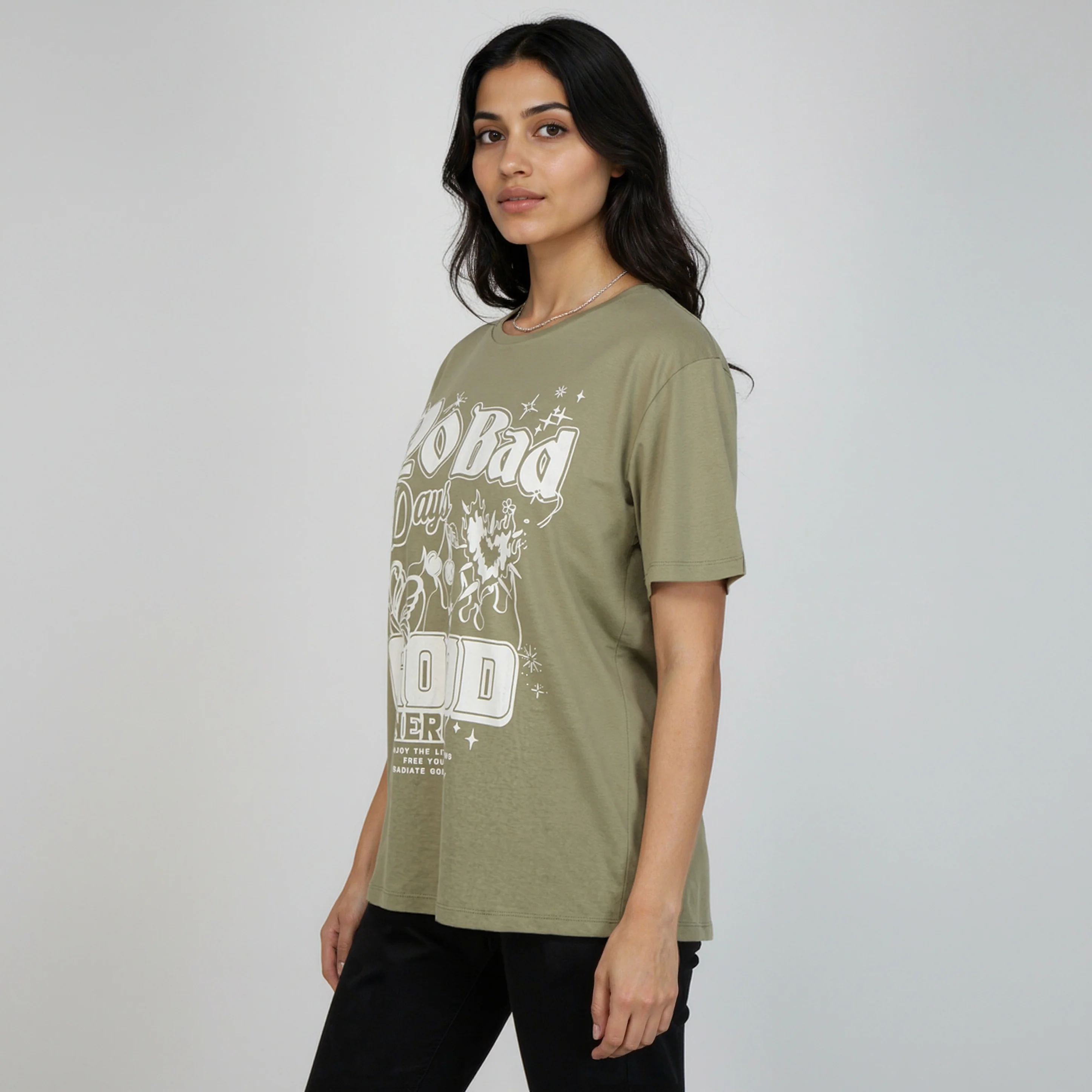 Cotton Oversized Graphic T-Shirt - Image 10
