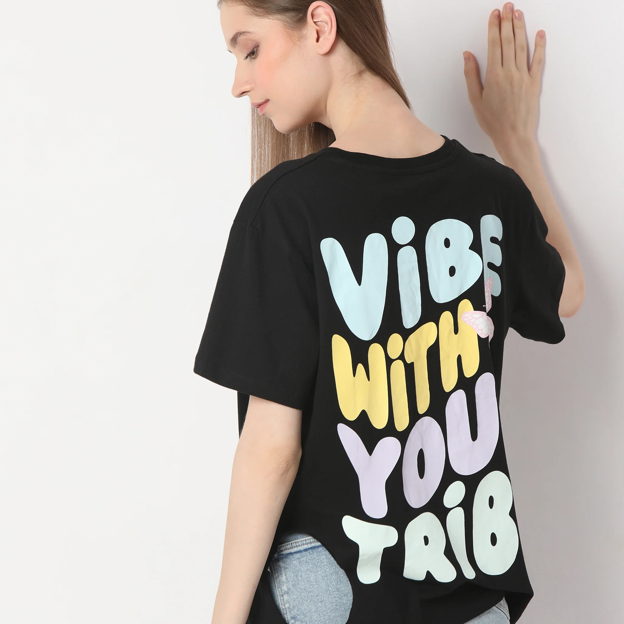 Oversize Printed Short Sleeve T-Shirt - Image 4