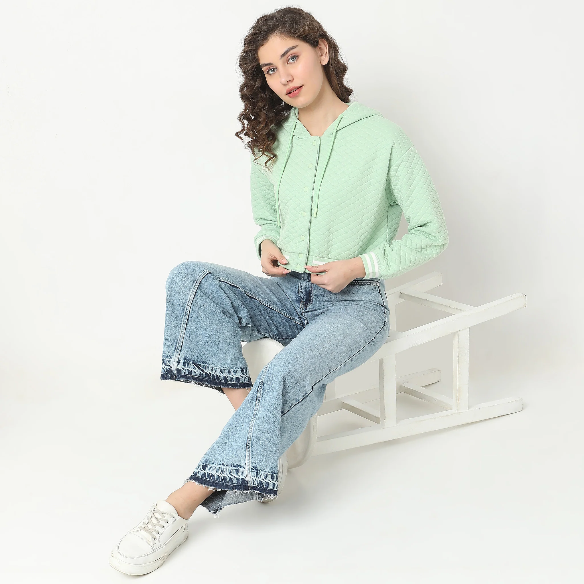 Oversize Quilted Sweatshirt
