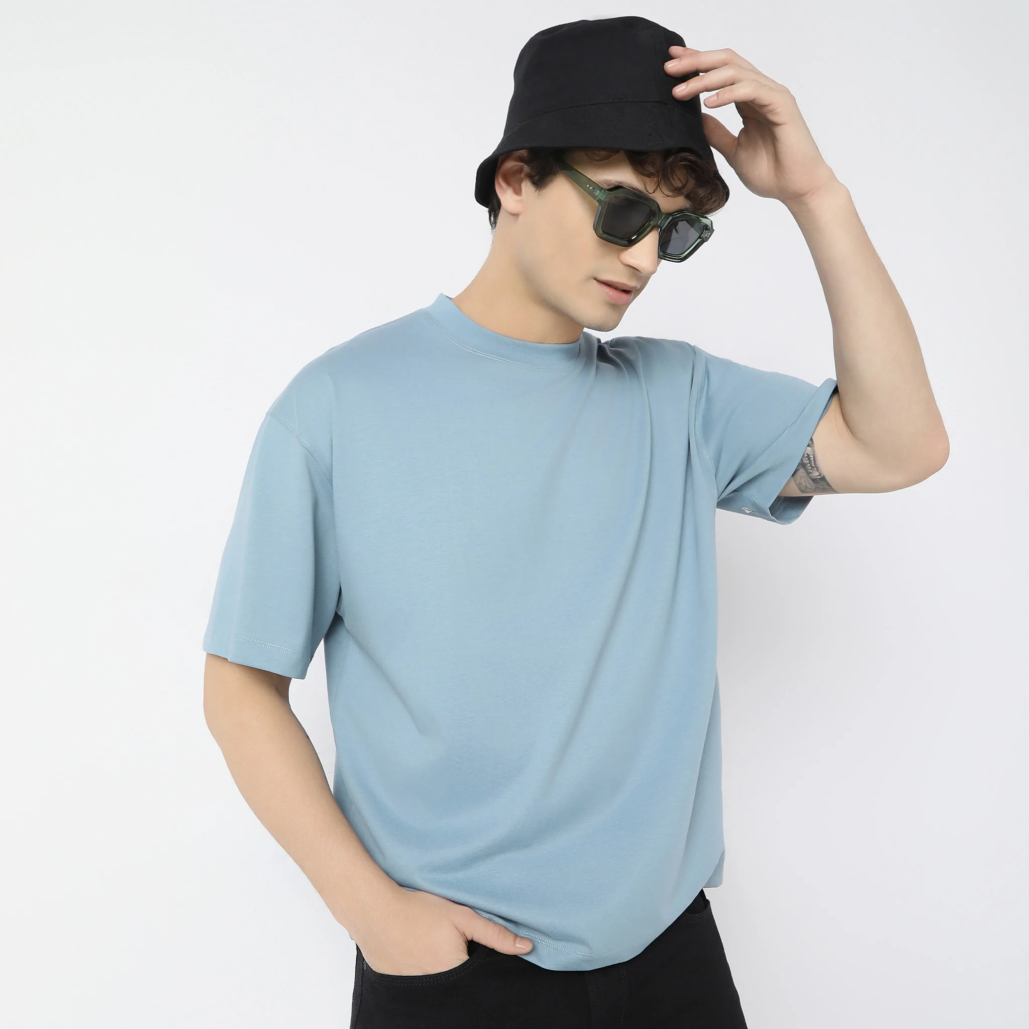 Heavy DutyTeesᵉˣ Oversized exclusive 210 GSM Patented Fabric-Everyday Essentials - Image 45