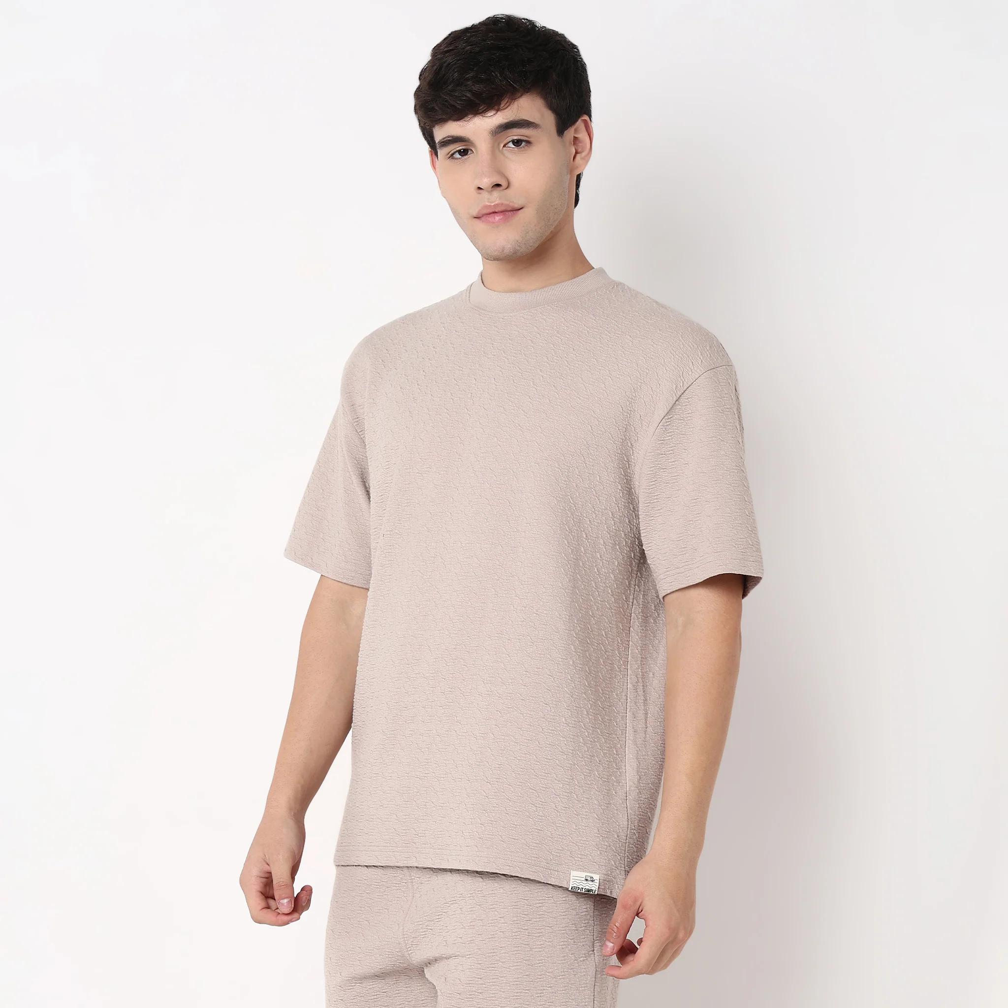 Oversize Crew Neck Structured Unisets T-Shirt - Image 10