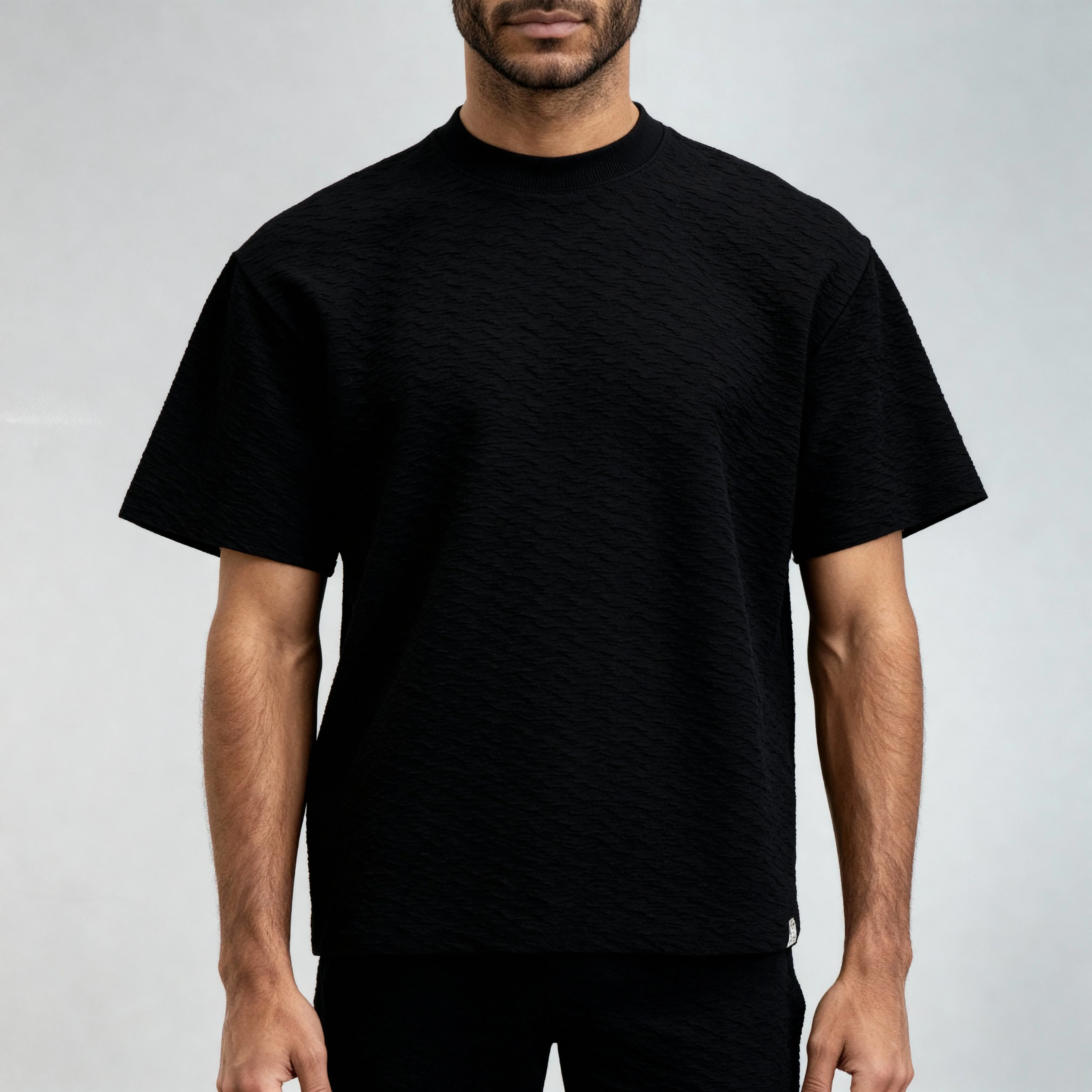 Oversize Crew Neck Structured Unisets T-Shirt - Image 14