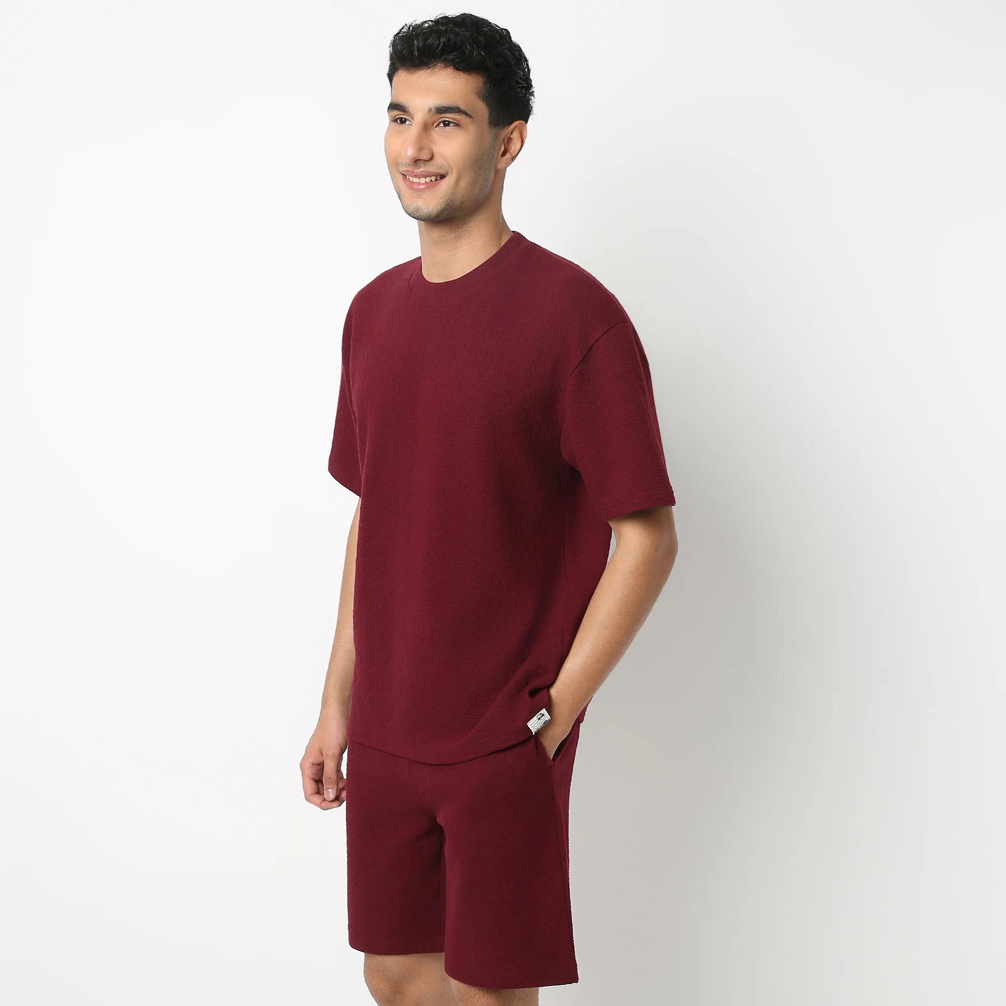 Oversize Crew Neck Structured Unisets T-Shirt - Image 5