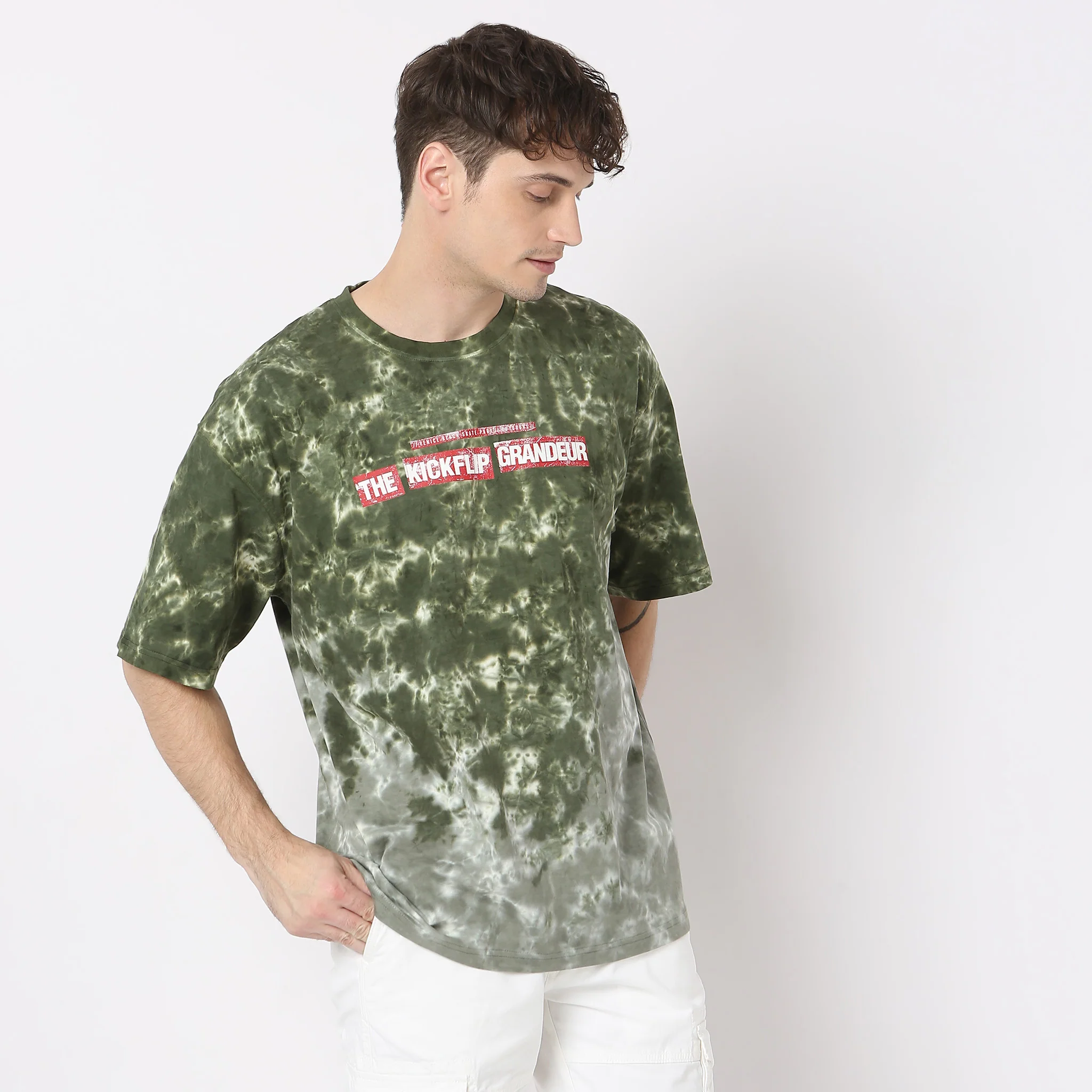 Modern Street - Tie & Dye - Oversize Crew Neck Tee - Image 4