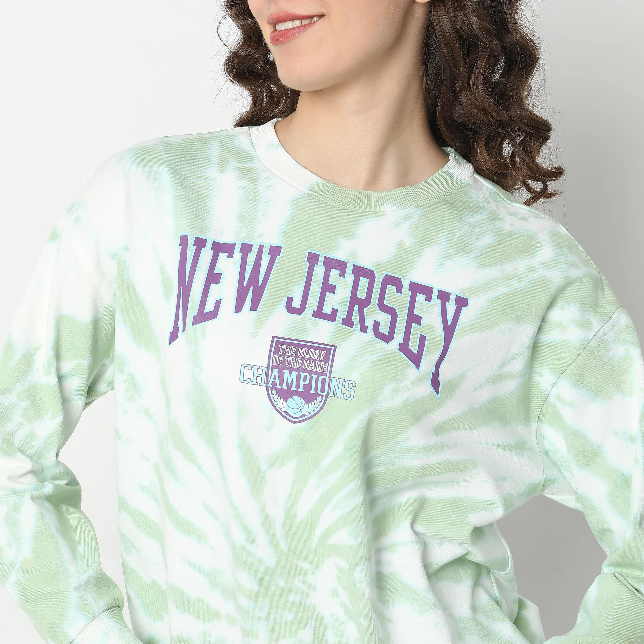 Oversize Tie - Dye Sweatshirt - Image 4