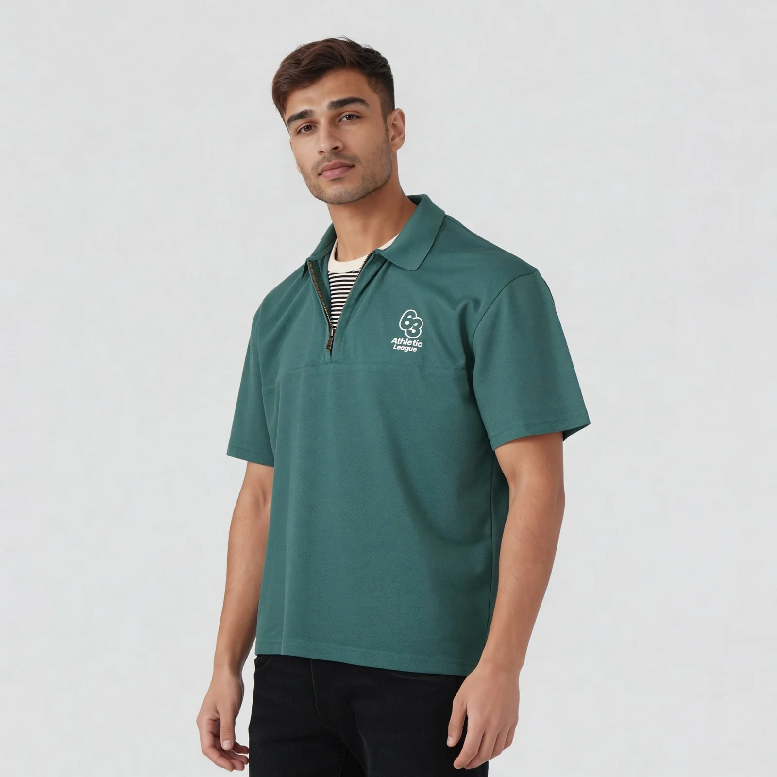 Oversize University Polo T-Shirt - Image 10
