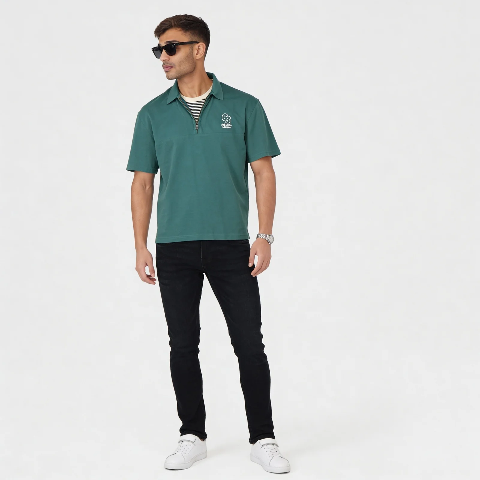 Oversize University Polo T-Shirt - Image 6