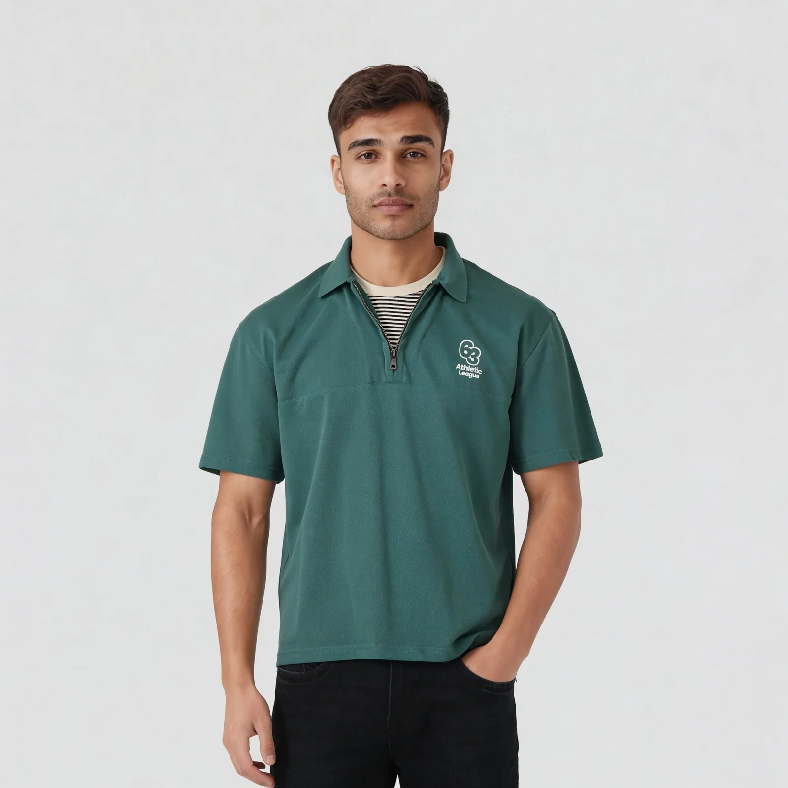 Oversize University Polo T-Shirt - Image 7