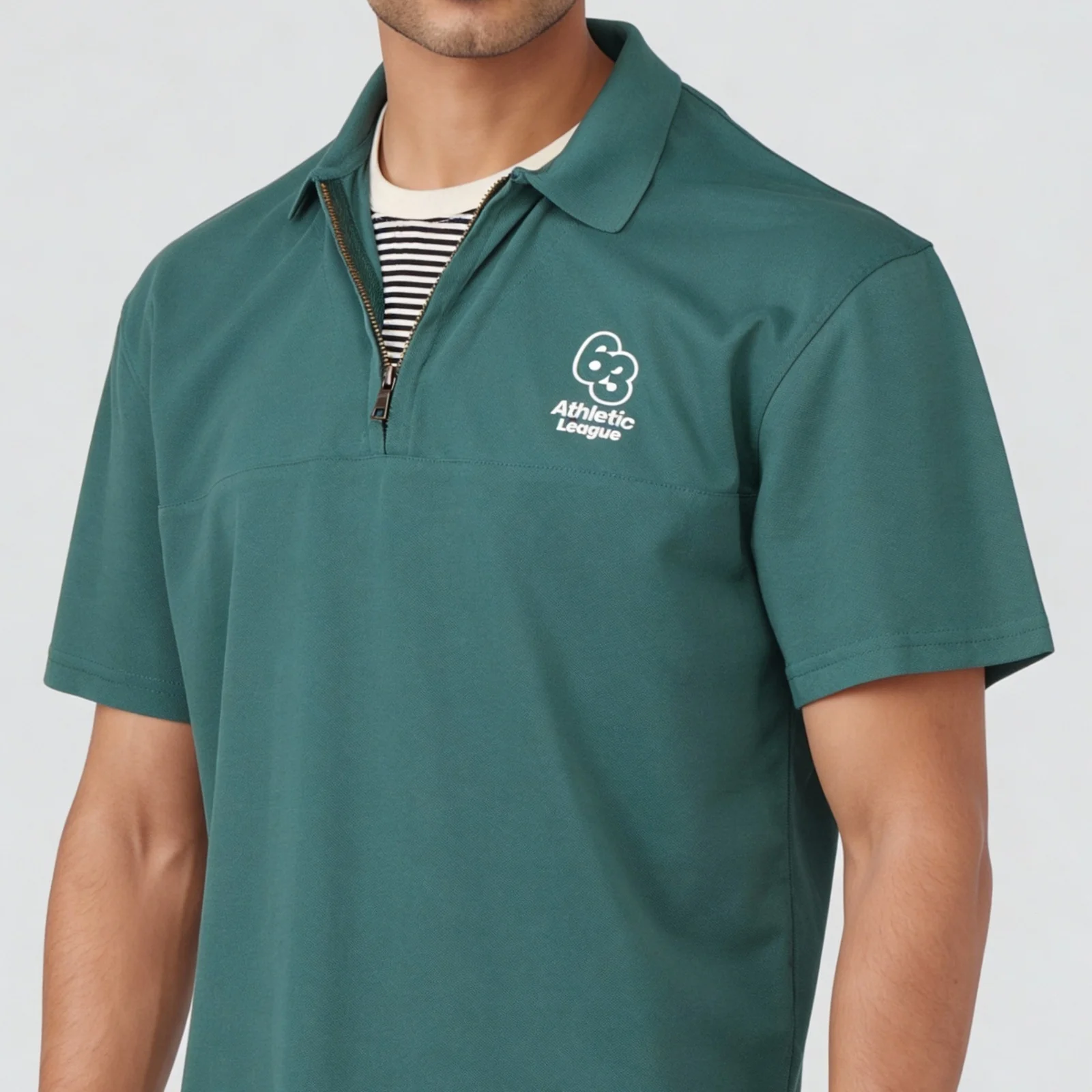 Oversize University Polo T-Shirt - Image 9