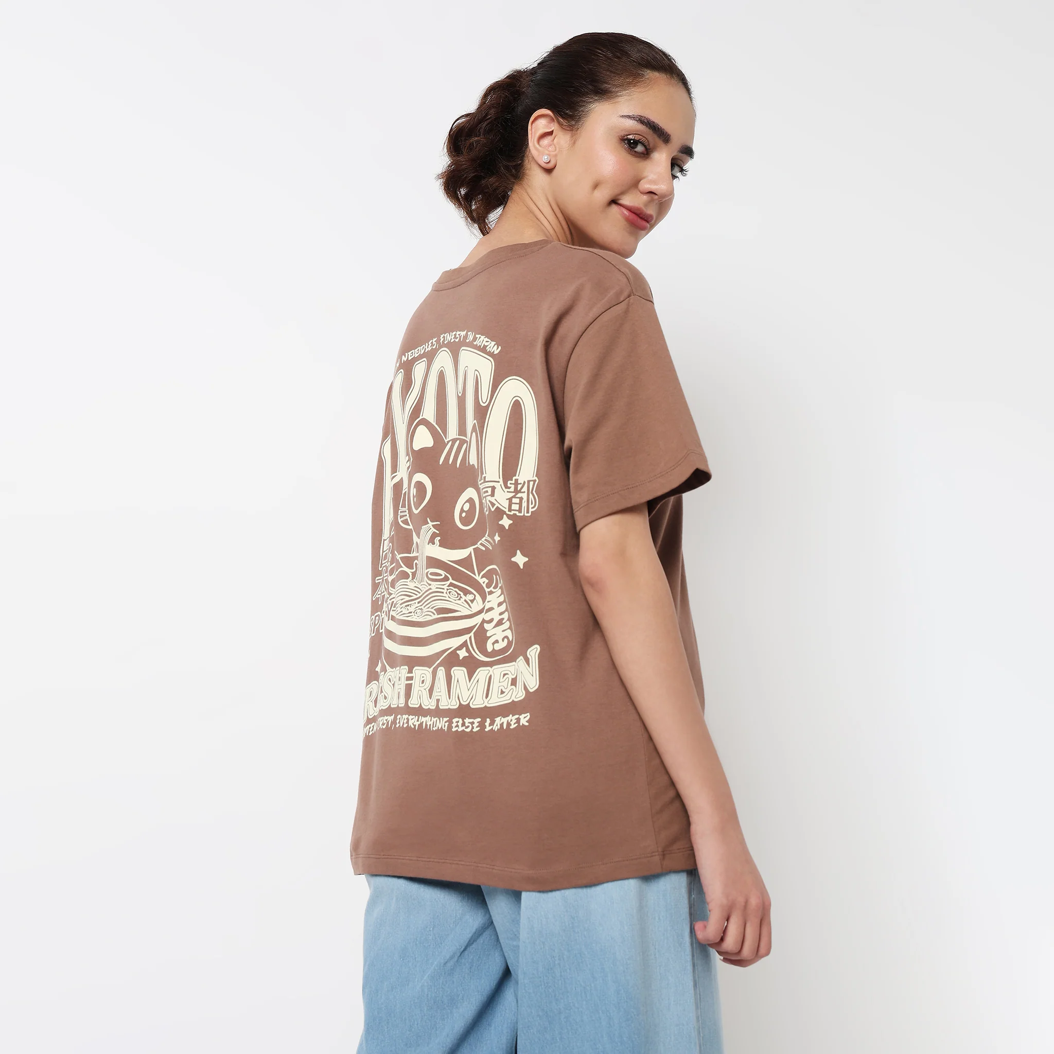 Oversized Cotton Graphic T-Shirt - Image 3