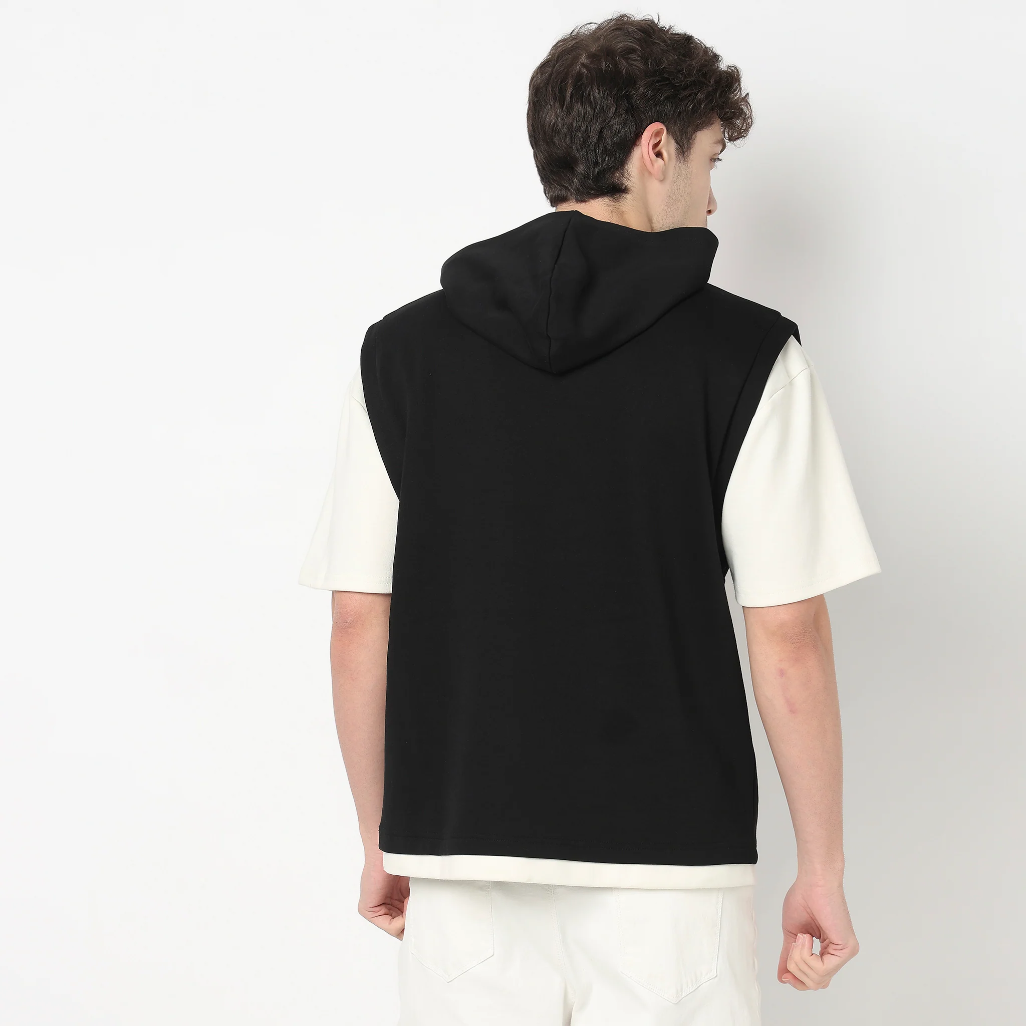 Oversized Crew Neck Drip T-Shirt - Image 3