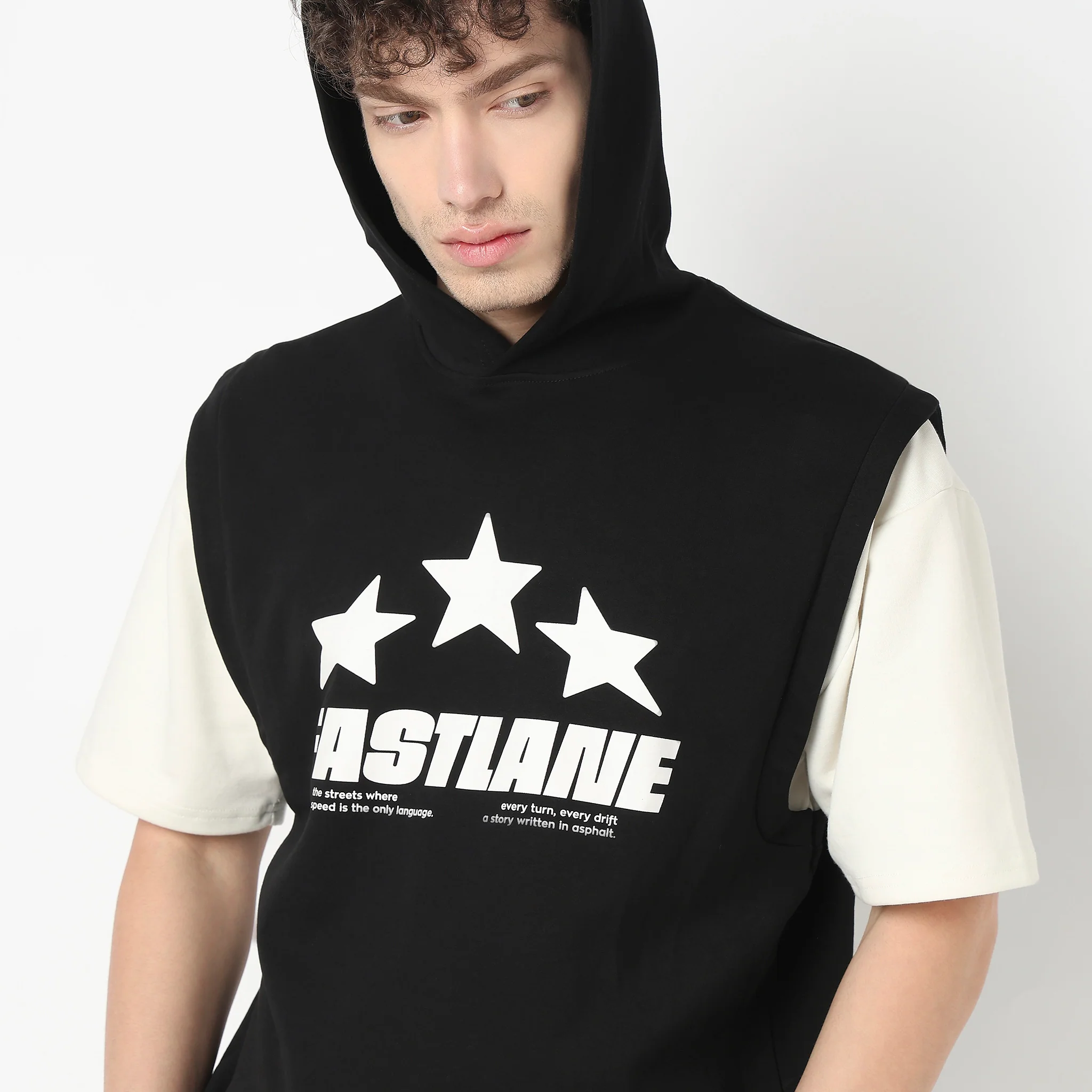 Oversized Crew Neck Drip T-Shirt - Image 4