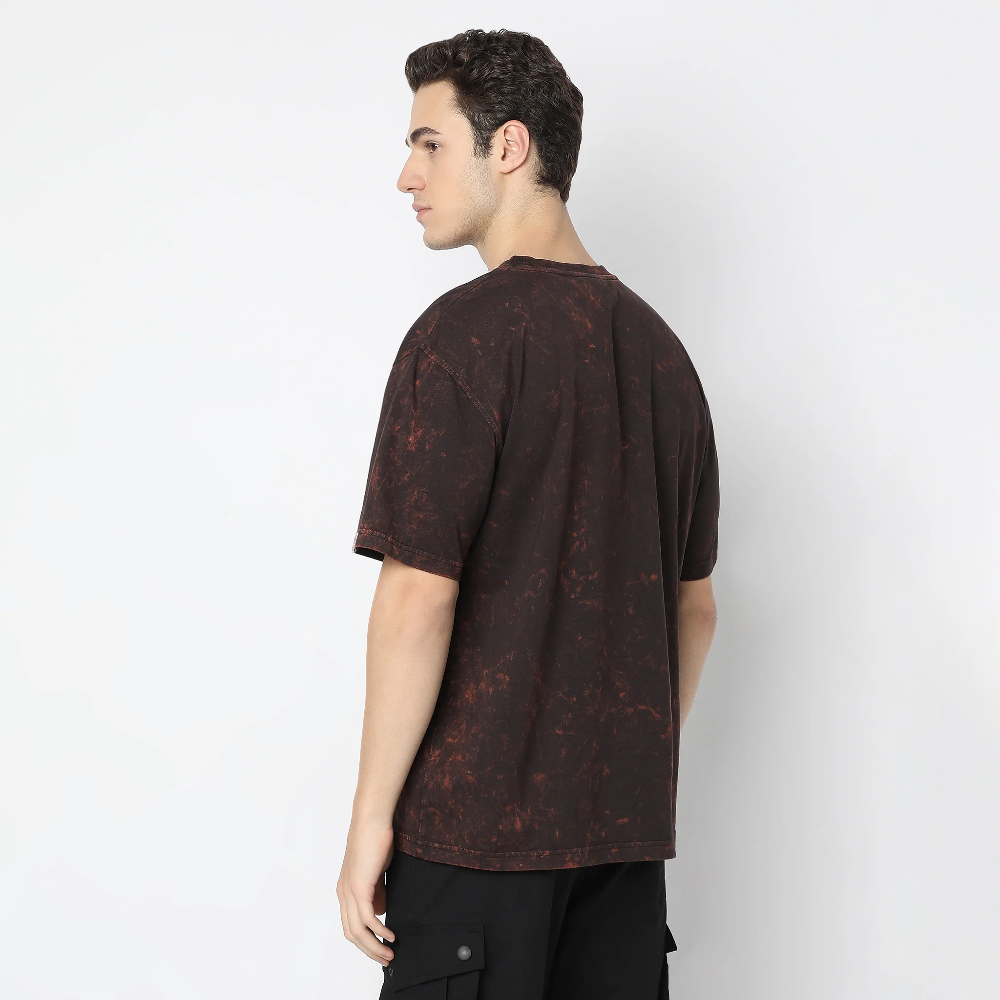 Oversized Crew Neck Union Graphic T-Shirt - Image 3