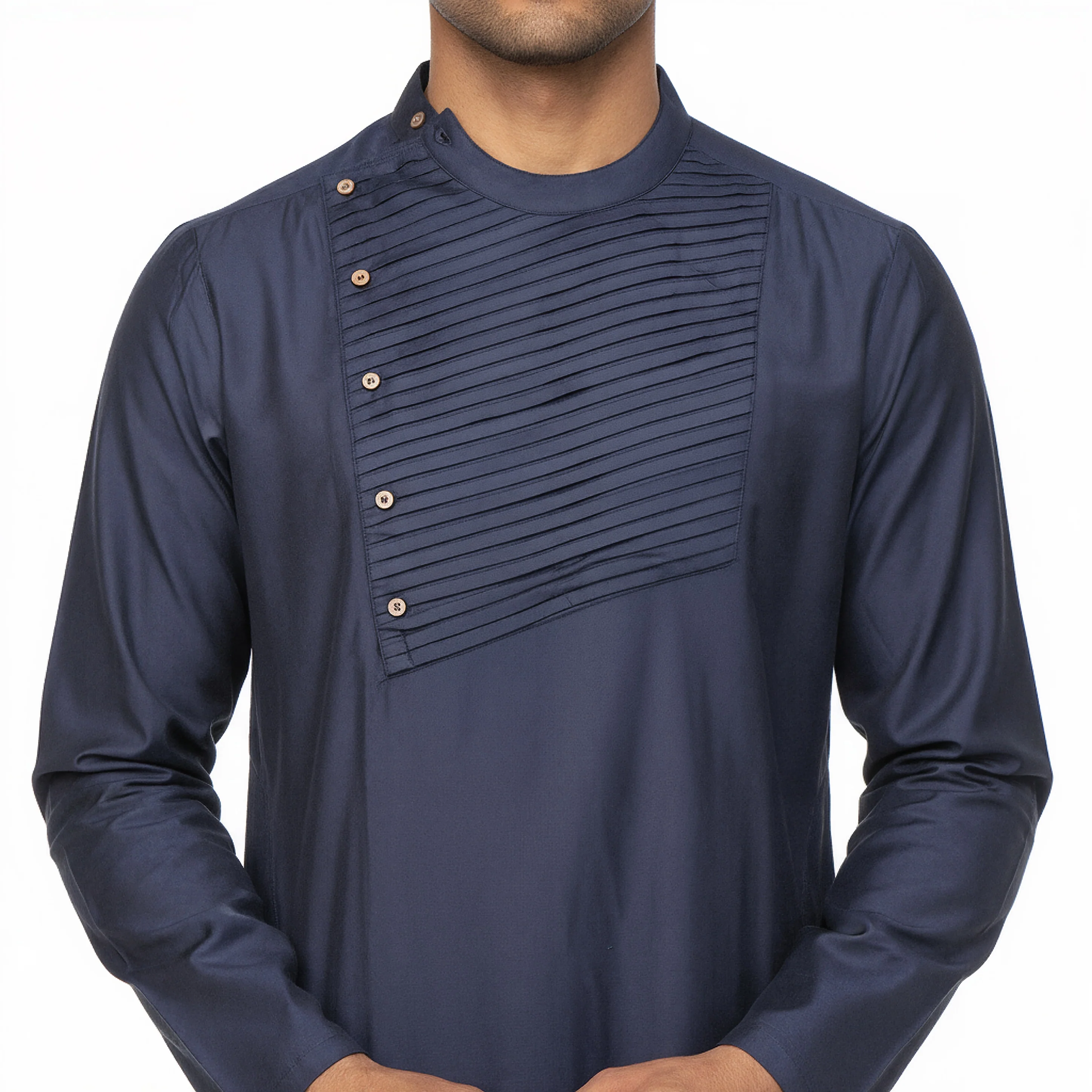 Pintuck Long Kurta - Image 8