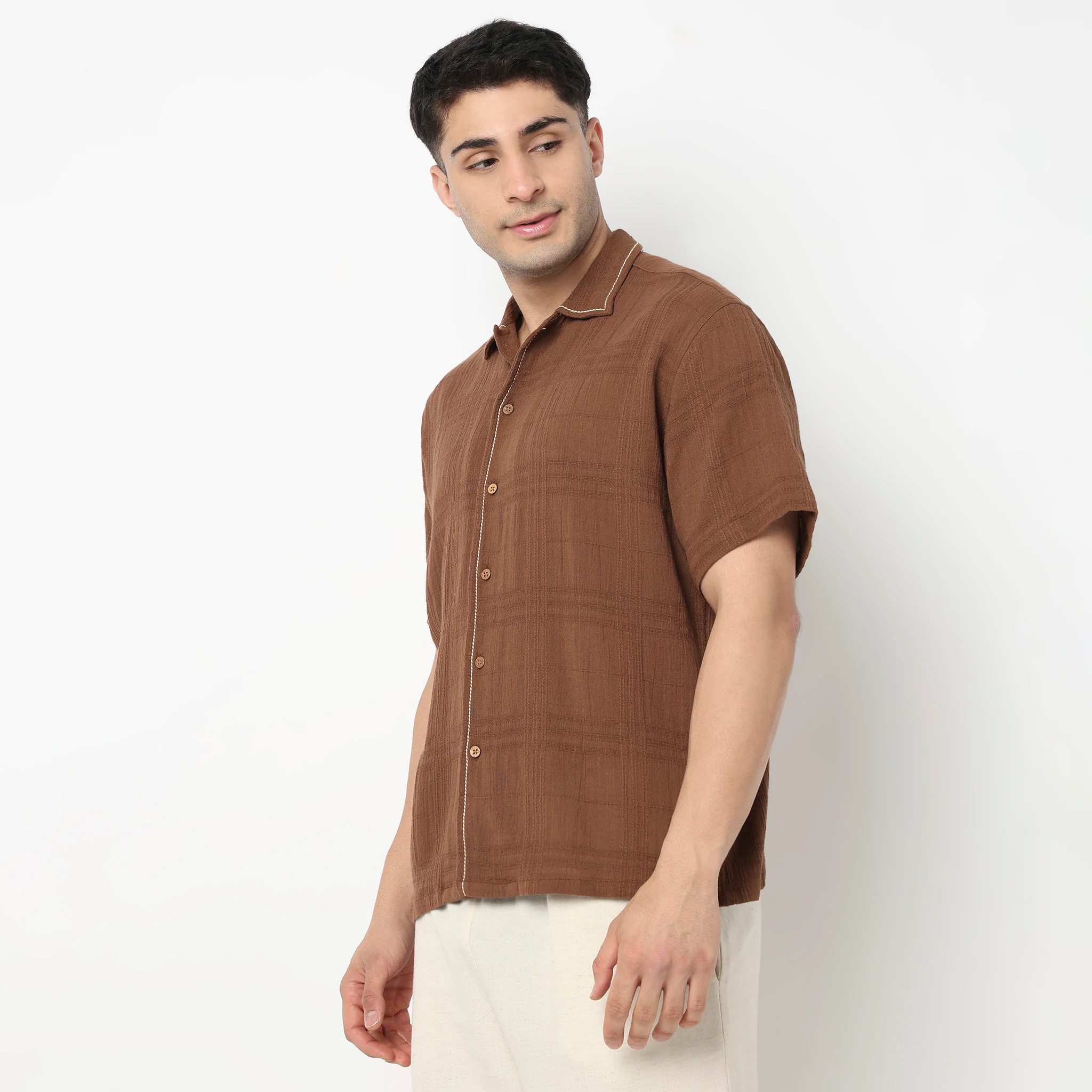 Point Down Embroidered Shirt - Image 4