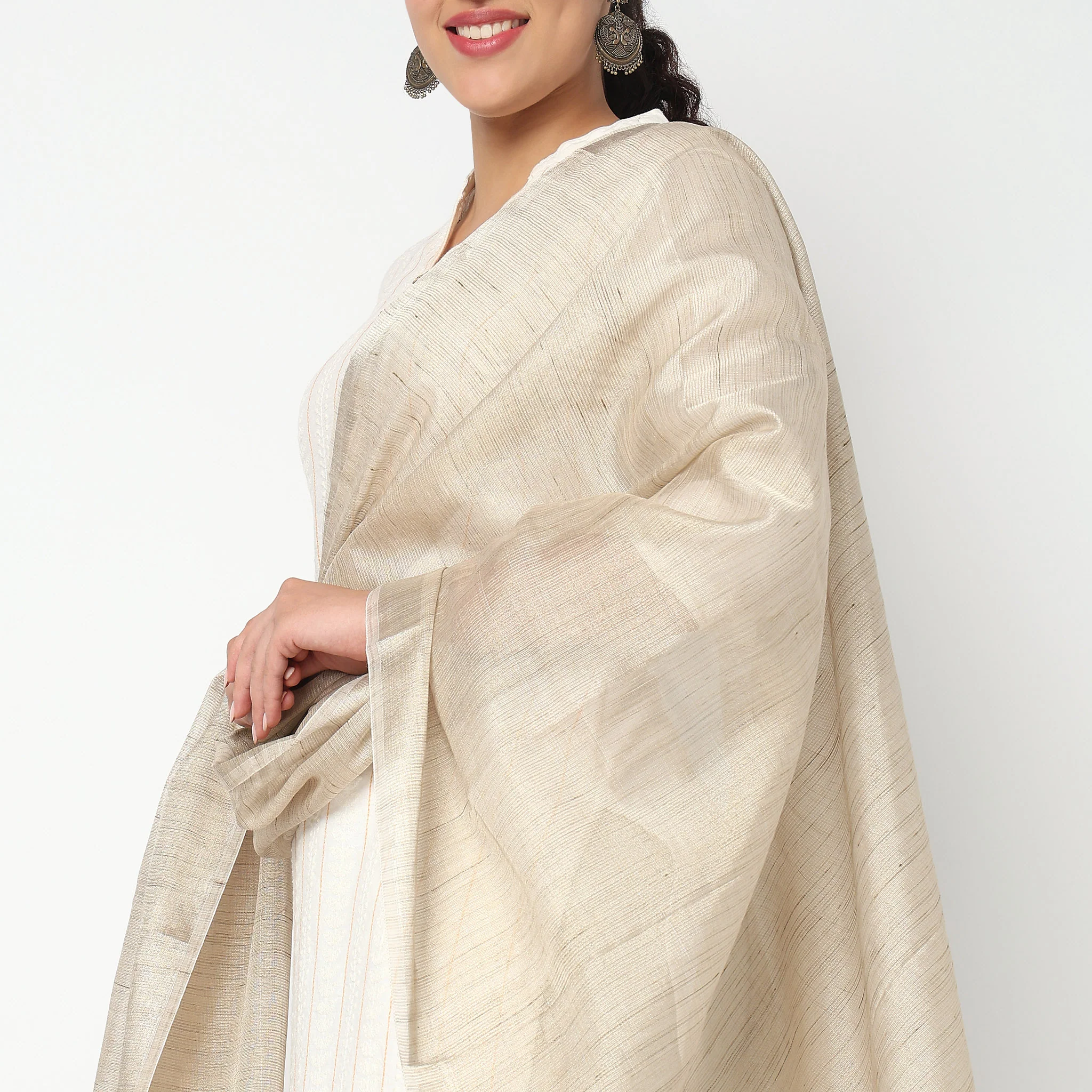Poly Silk Tissue Dupatta - Image 3