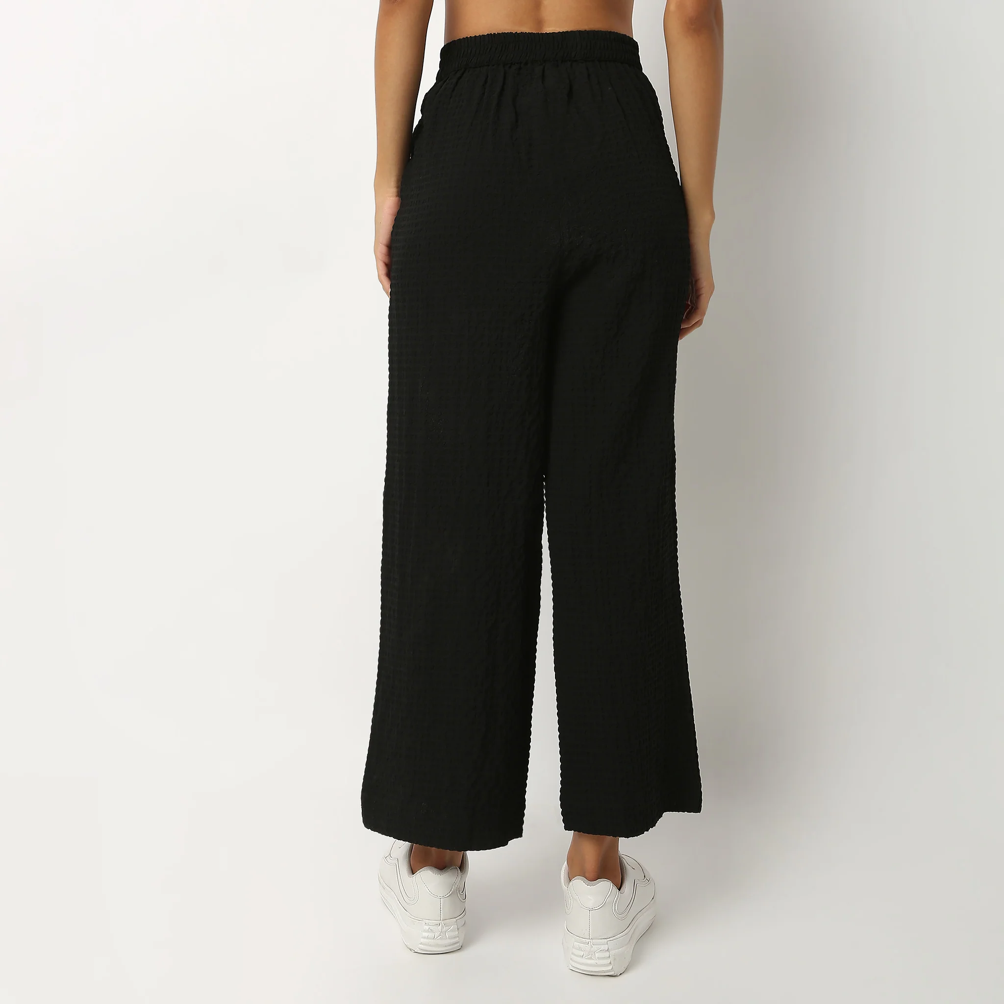 Solid Ankle Length Pants - Image 3