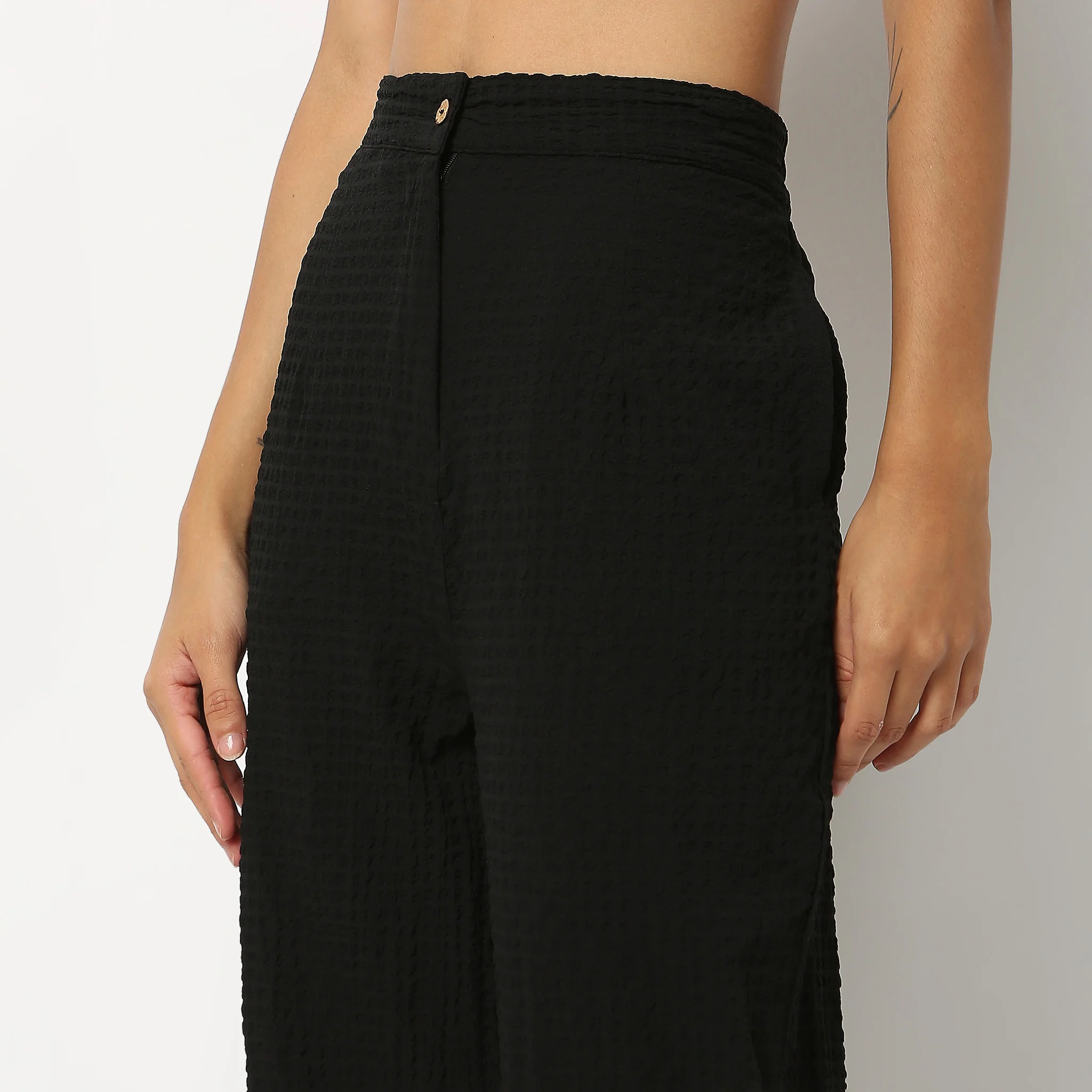 Solid Ankle Length Pants - Image 4