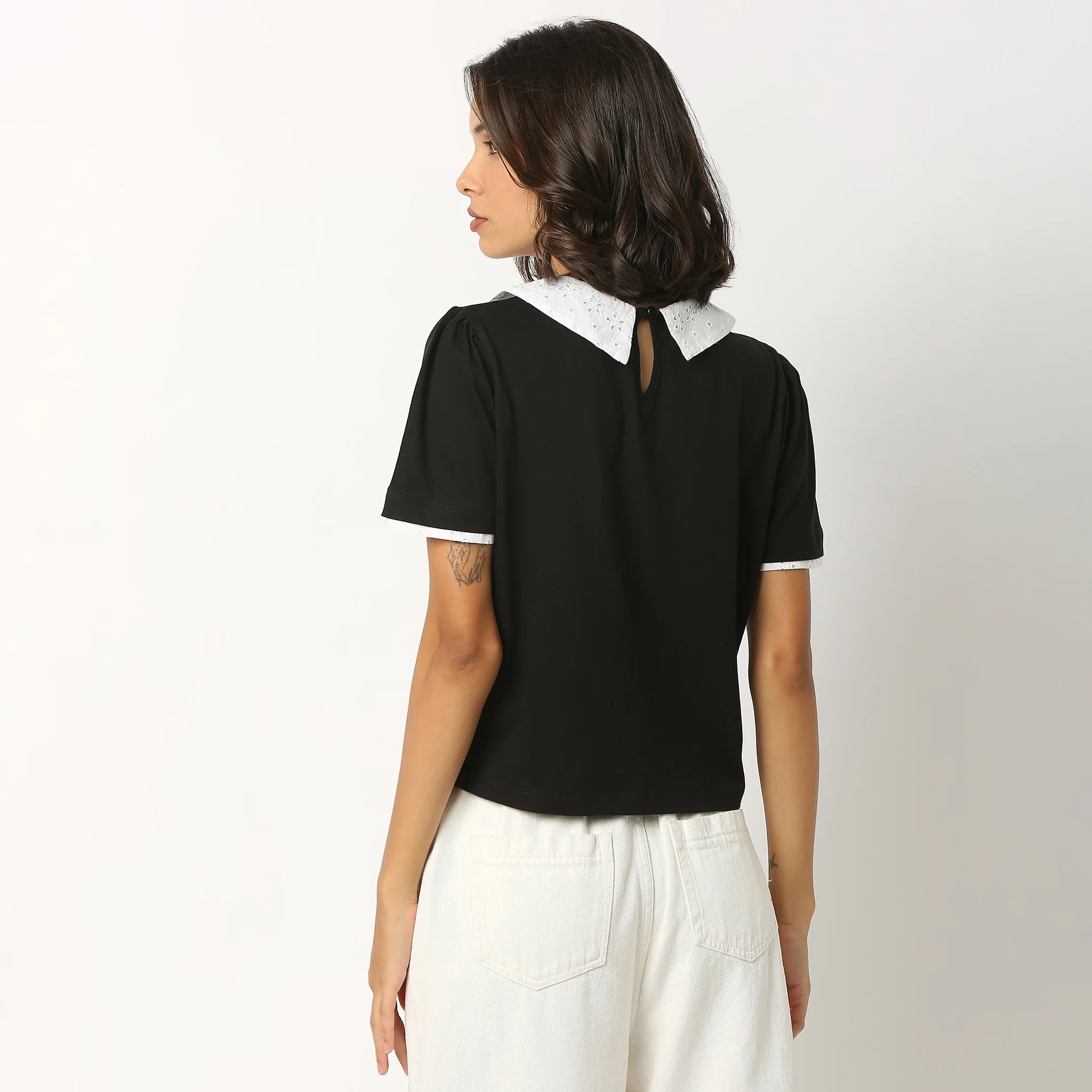Betty Top With Peter Pan Collar - Image 3