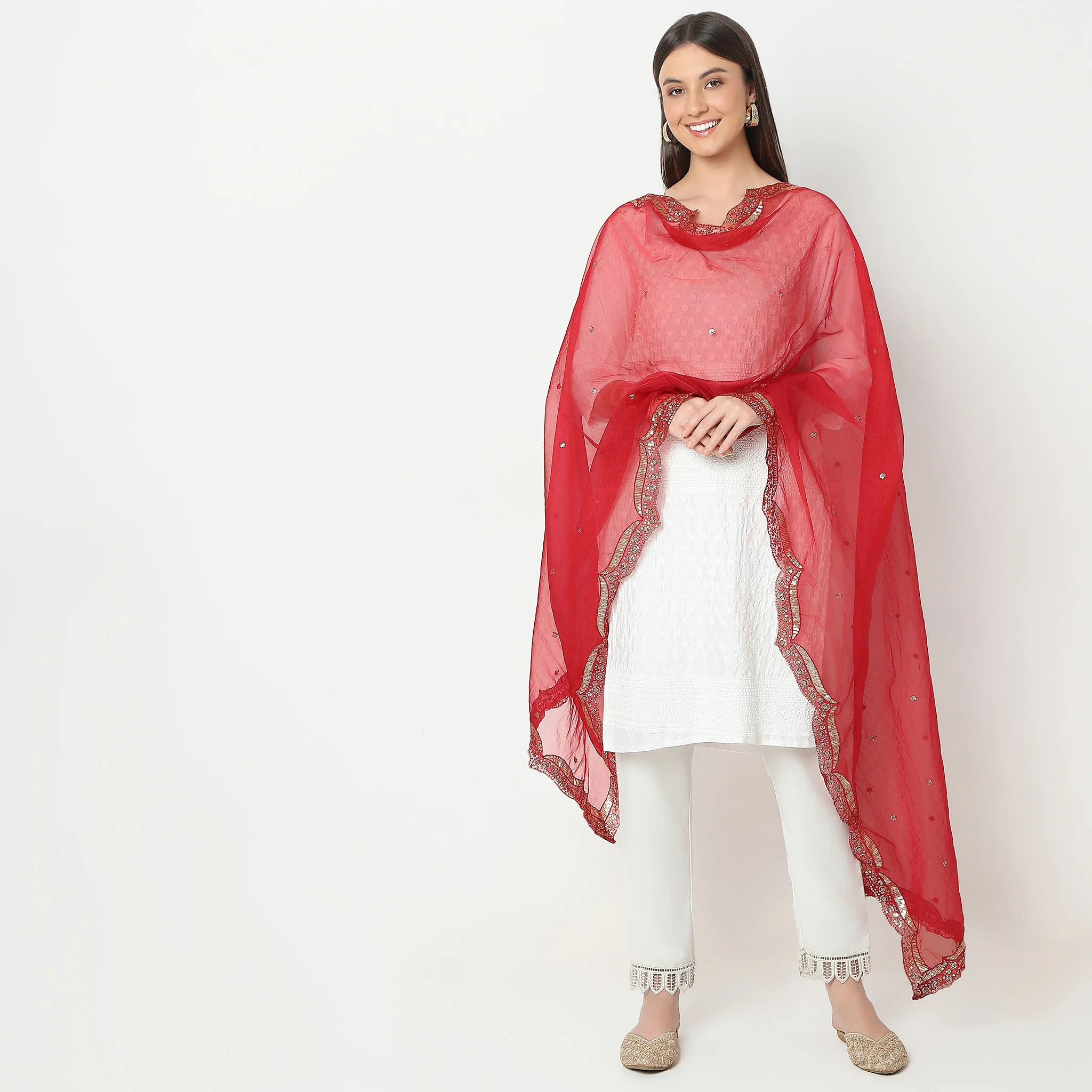 Polyester Embellished Dupatta - Image 4