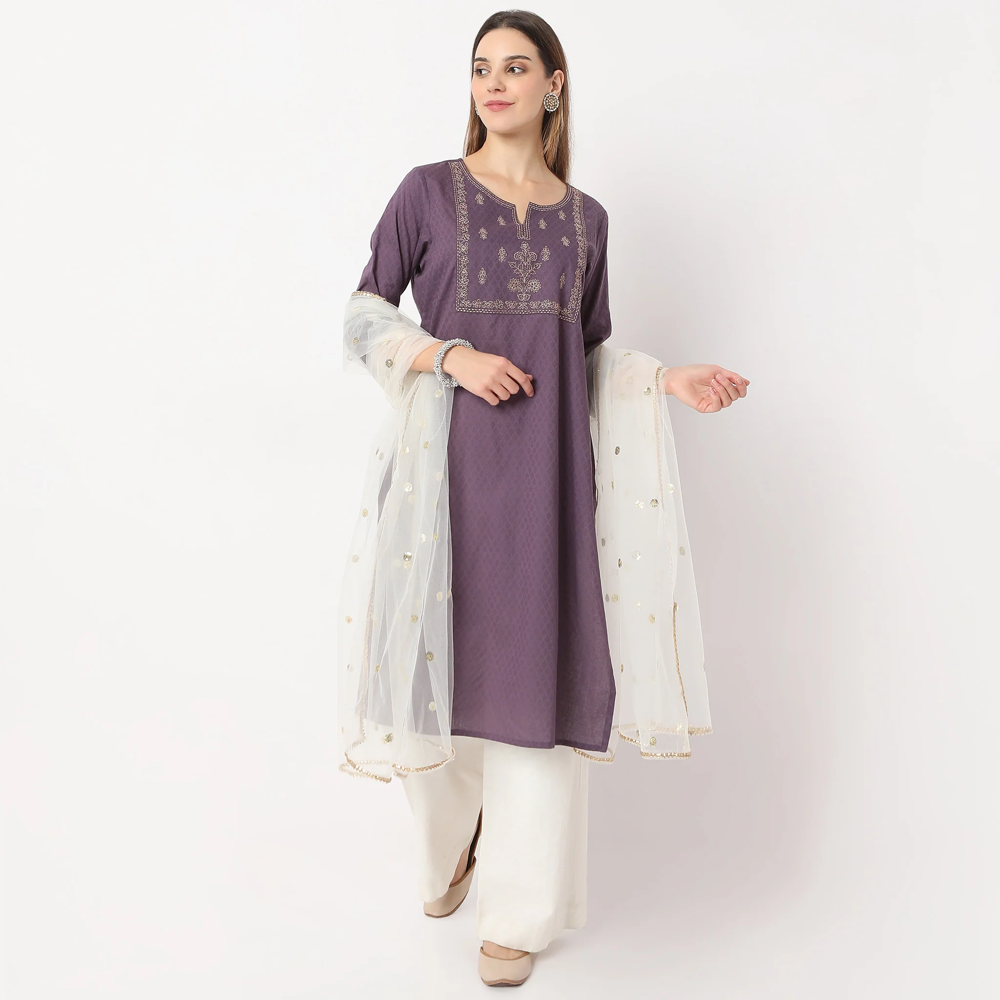 Polyester Embellished Dupatta - Image 4