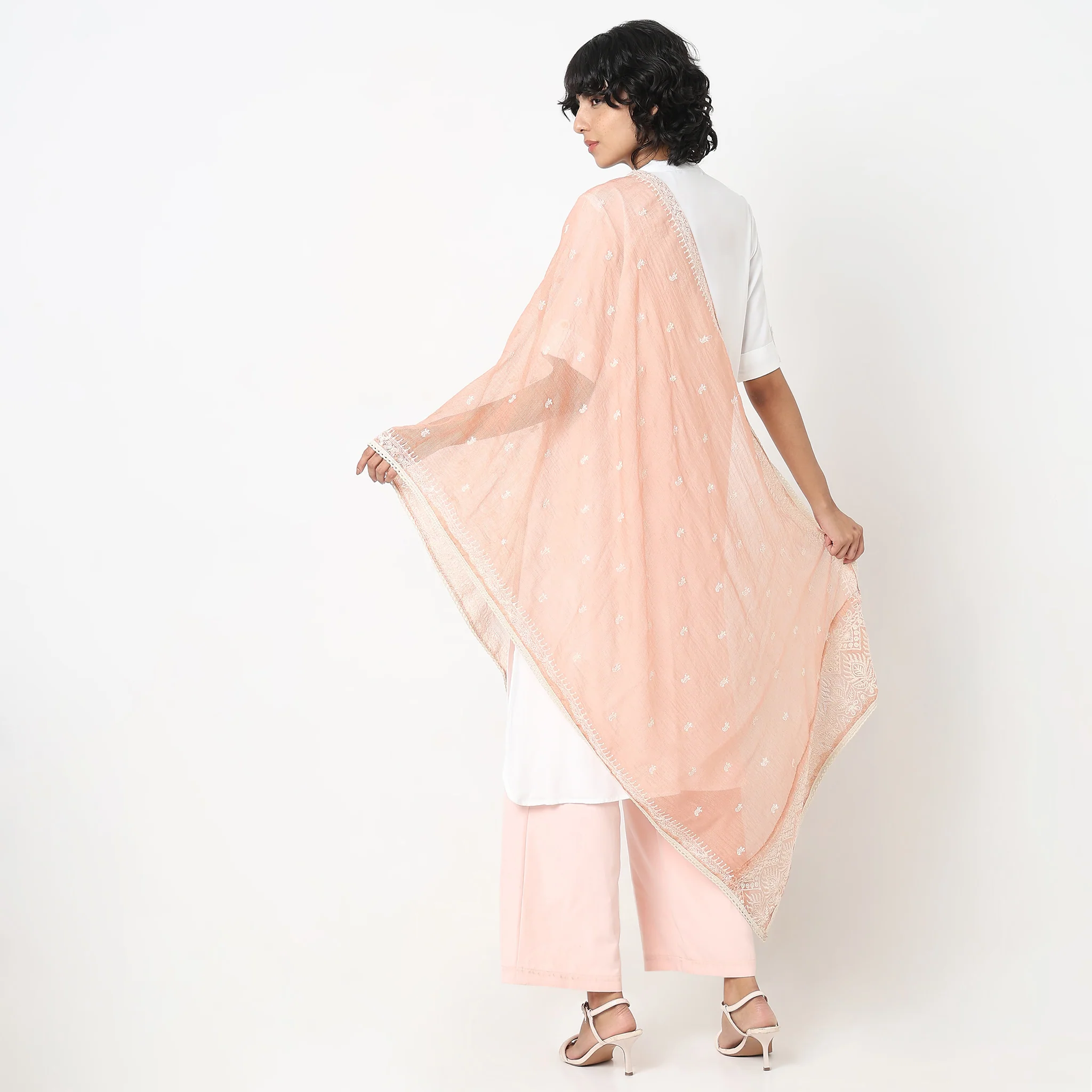 Polyester Embroidered Dupatta - Image 2