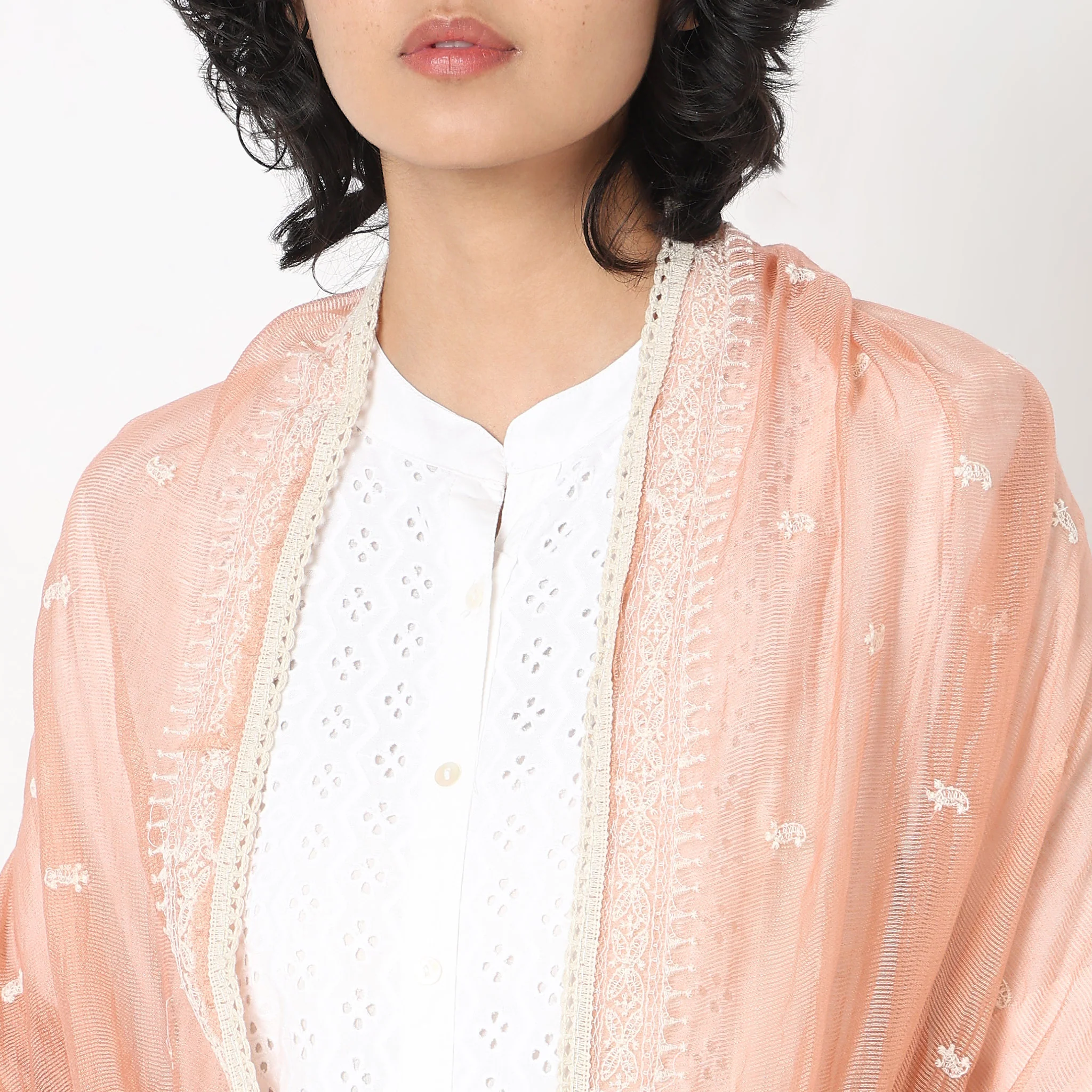 Polyester Embroidered Dupatta - Image 3