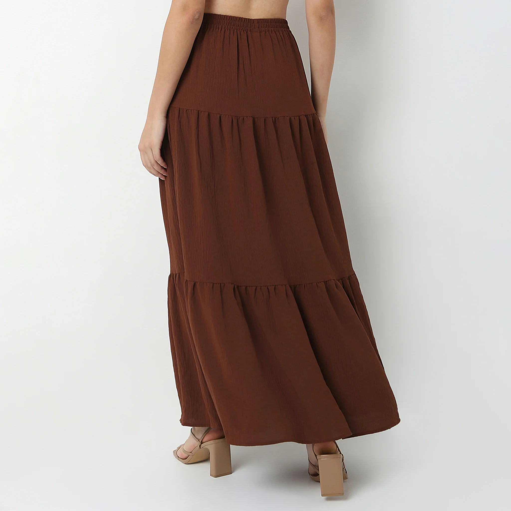 Tiered High Rise Skirt - Image 3