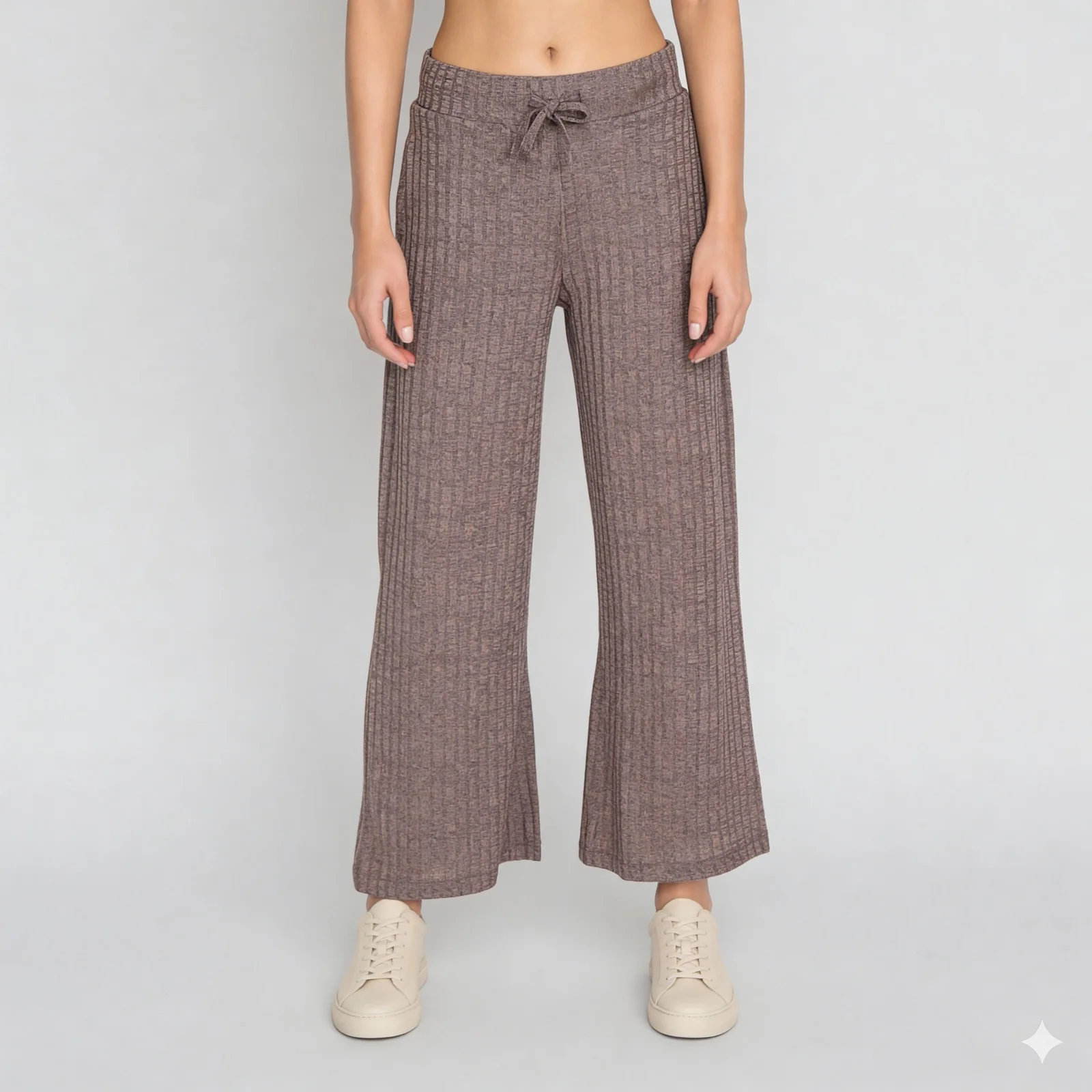 Cotton Ribbed Lounge Palazzo - Image 2