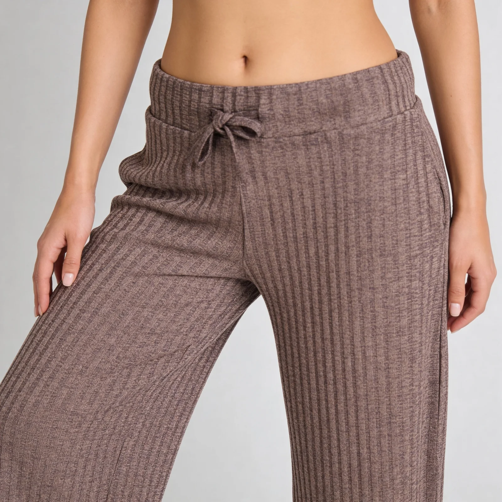 Cotton Ribbed Lounge Palazzo - Image 4