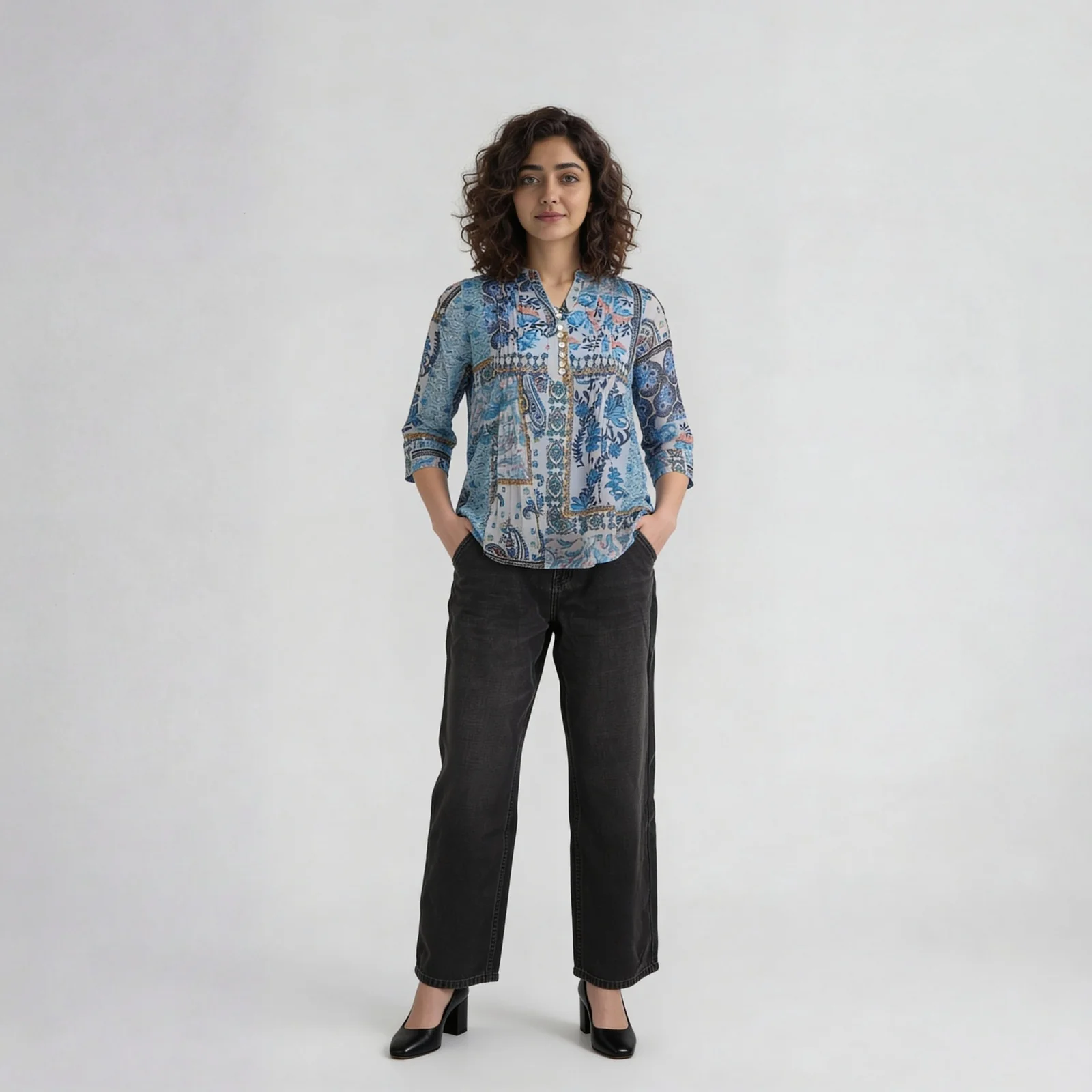 Printed Flared Top