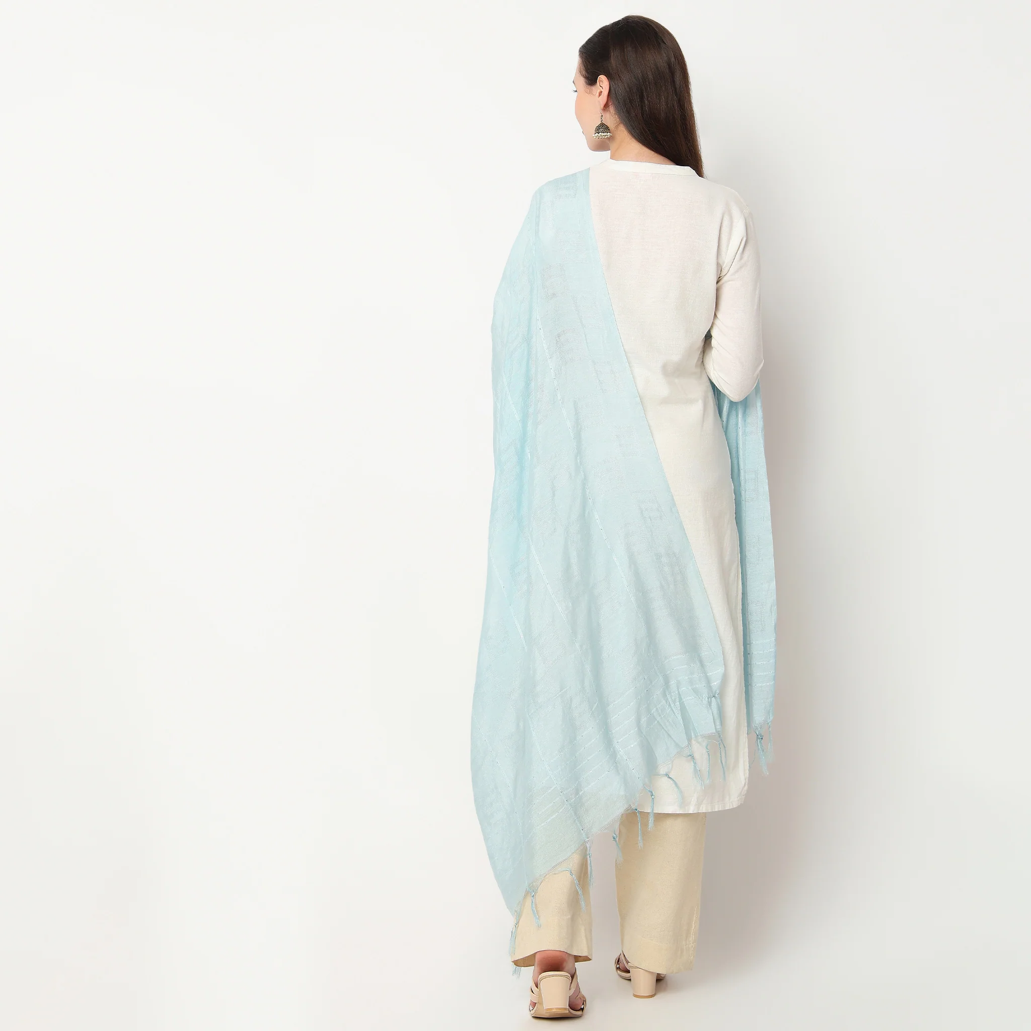 Polyester Solid Dupatta - Image 2